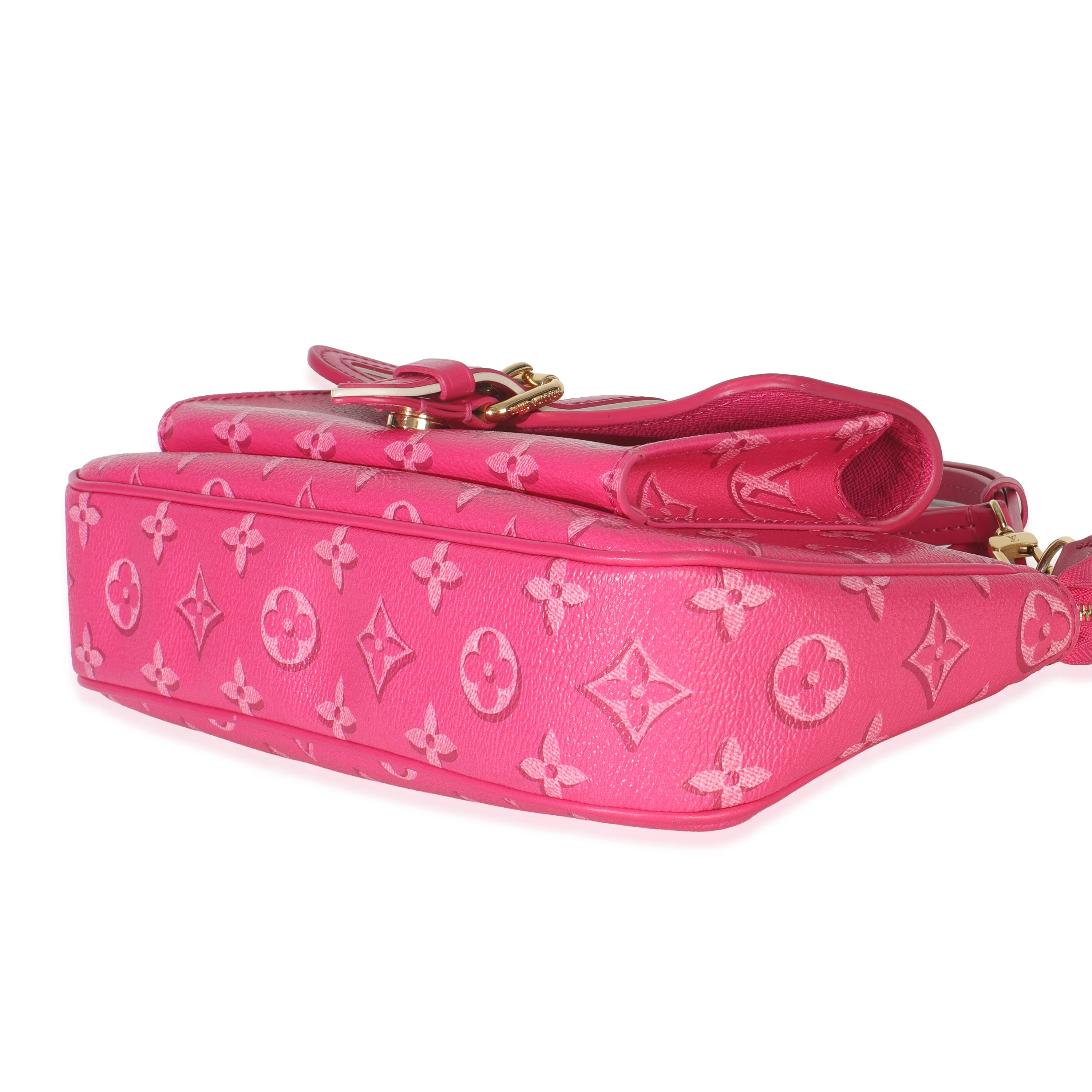Fuchsia Monogram Canvas Fall For You Maxi Multi-Pochette Accessoir - Image 7