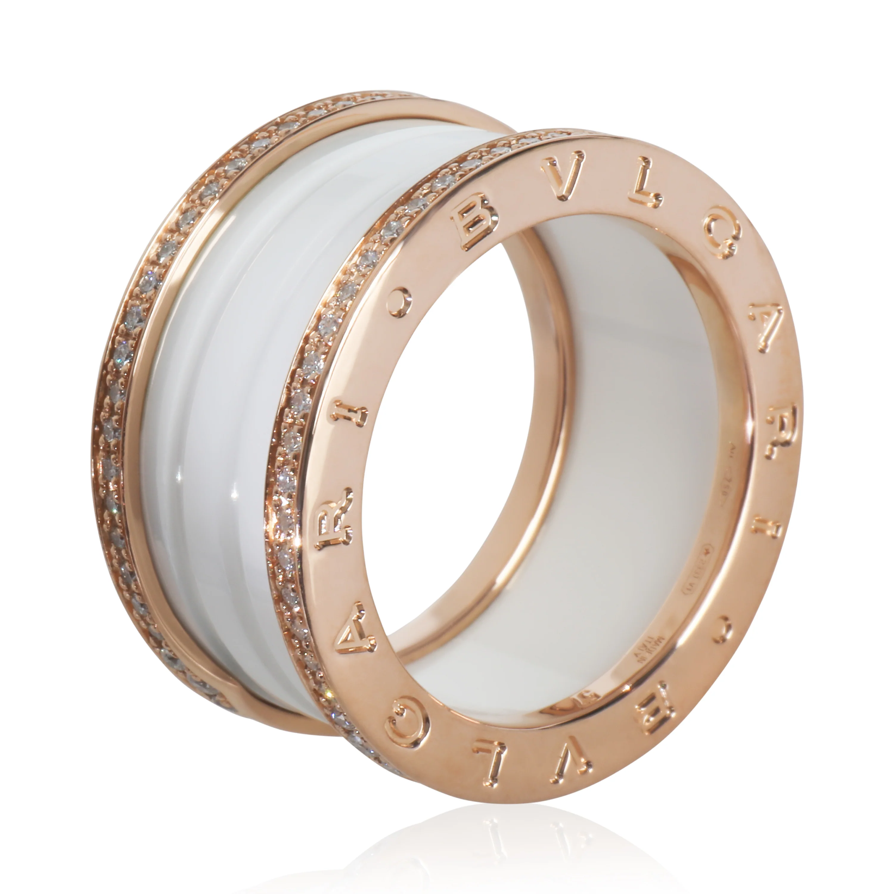 Rose Gold Diamond B.zero1 Ring - Image 4