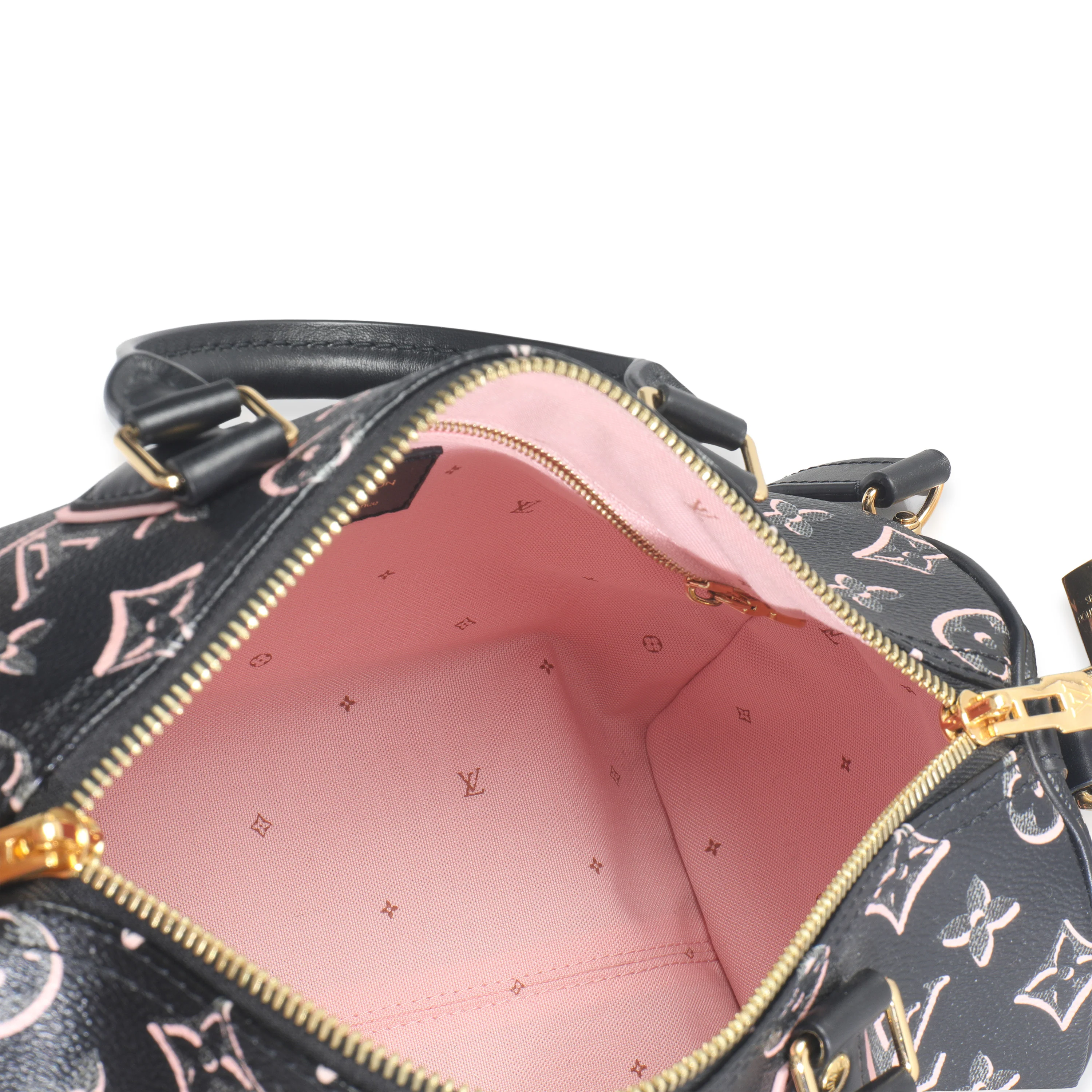 Black Monogram Canvas Fall for You Speedy Bandouliere 25 - Image 9