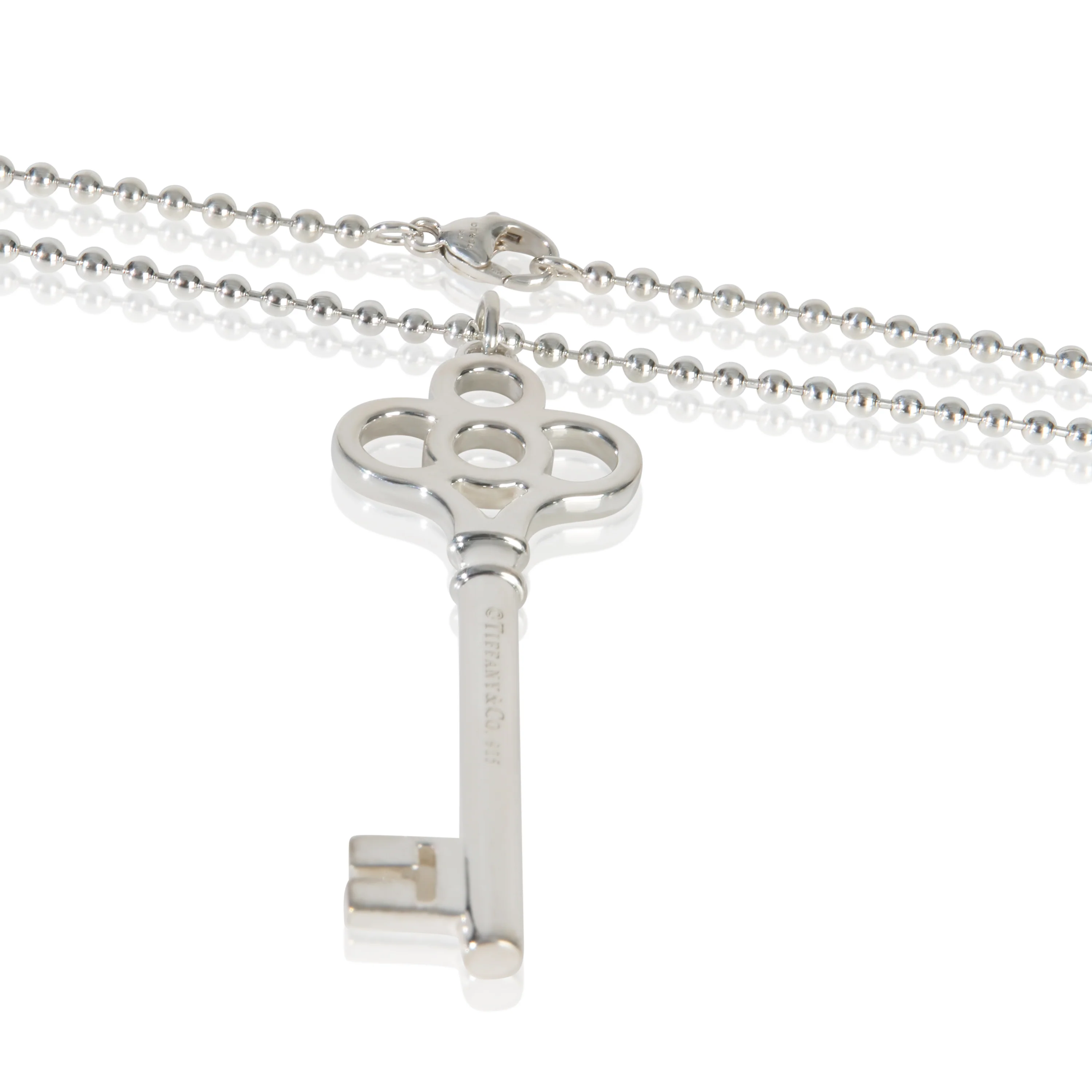 Sterling Silver Crown Key Pendant - Image 2