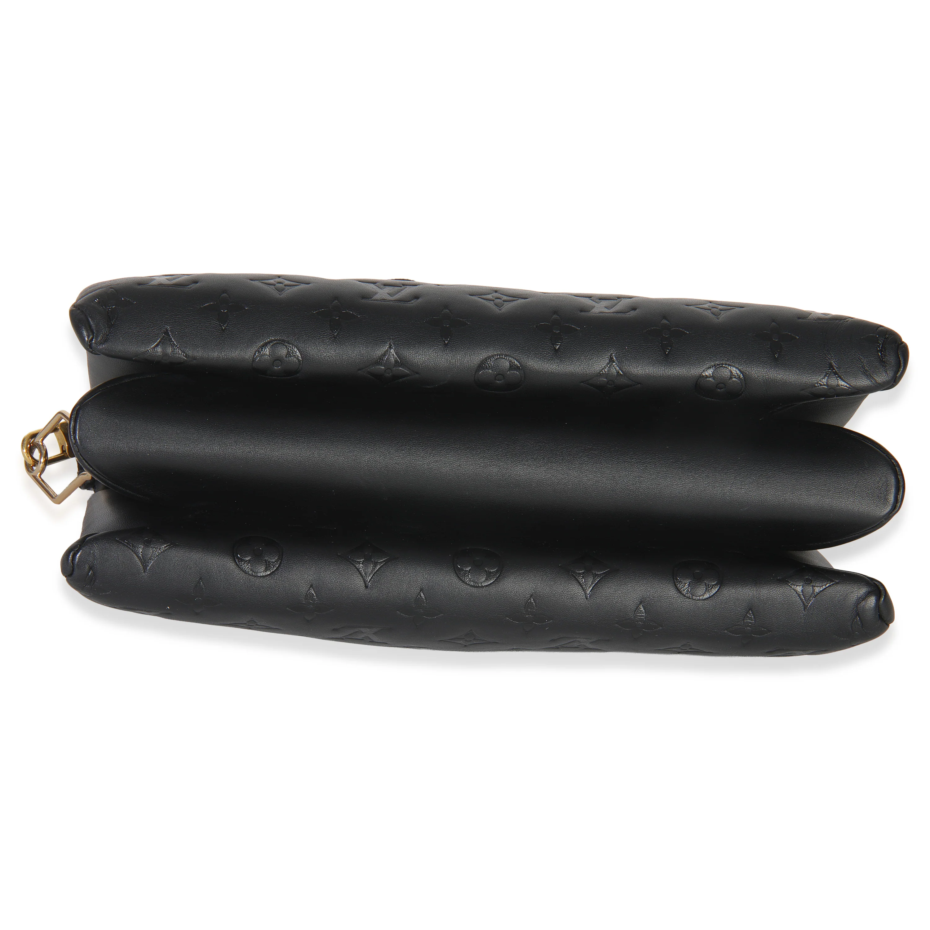 Black Monogram Embossed Lambskin Coussin MM - Image 5