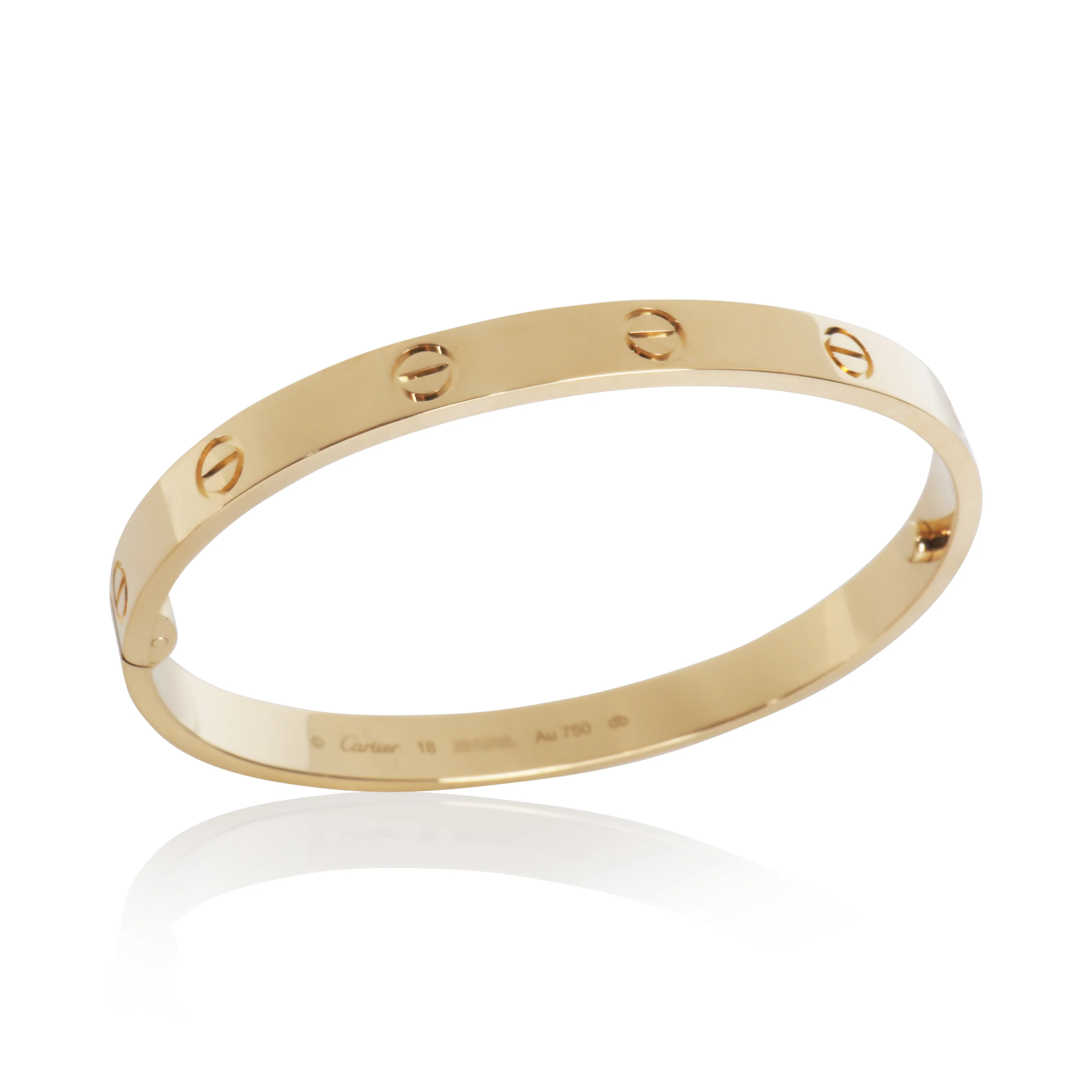 Yellow Gold  Single Screw Love Bracelet - Image 4