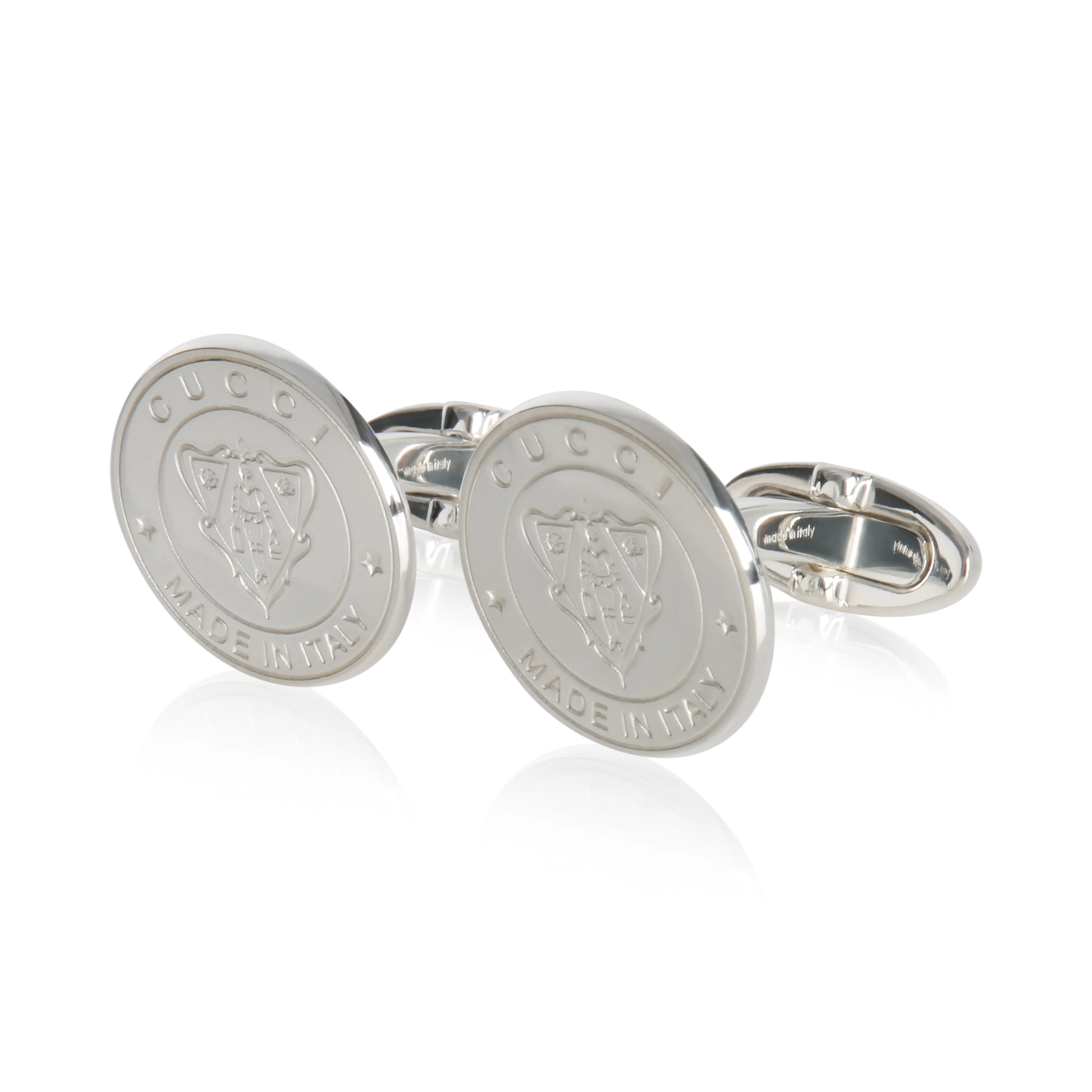 Sterling Silver Crest Cufflinks - Image 2