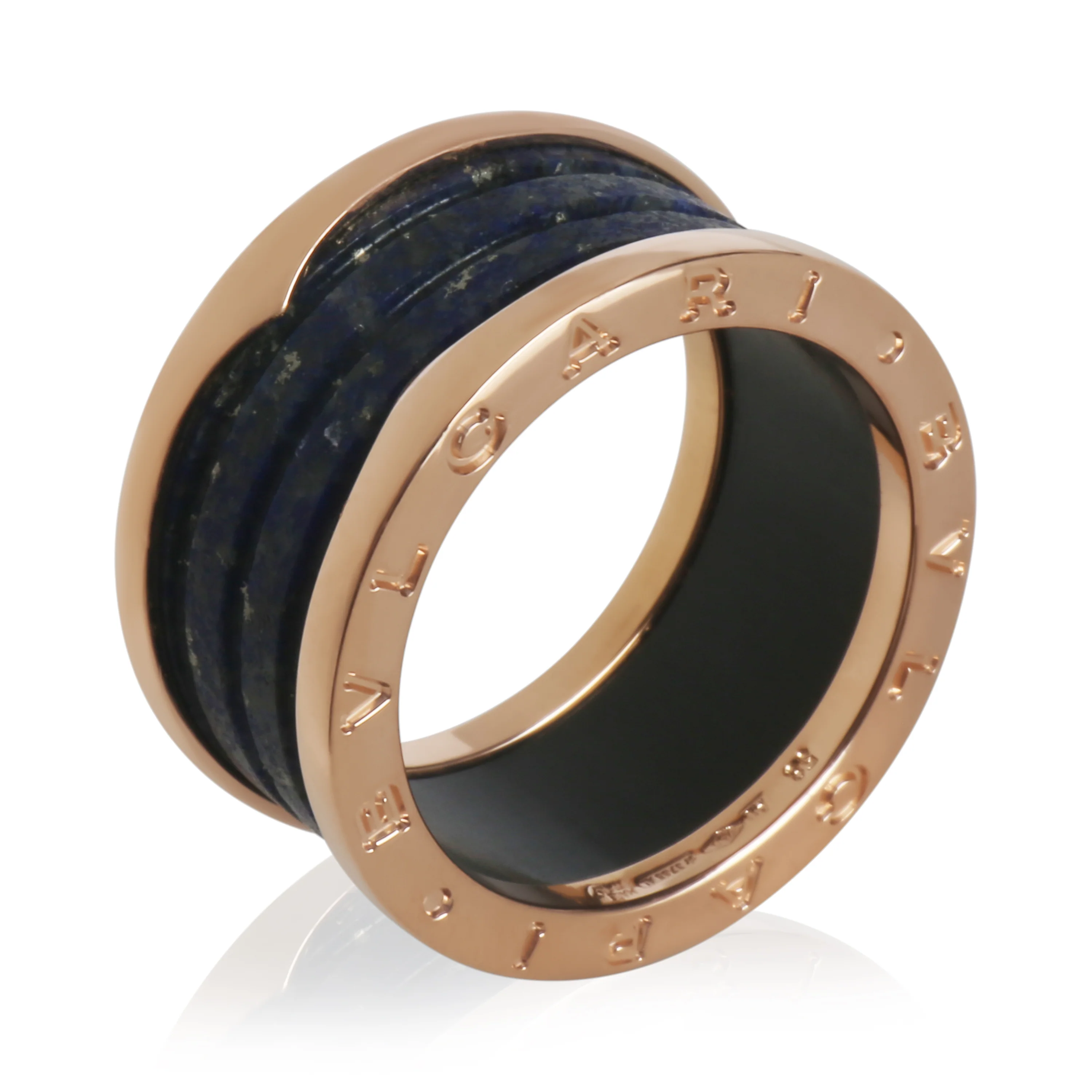 Rose Gold Lapis B.zero1 Ring - Image 5