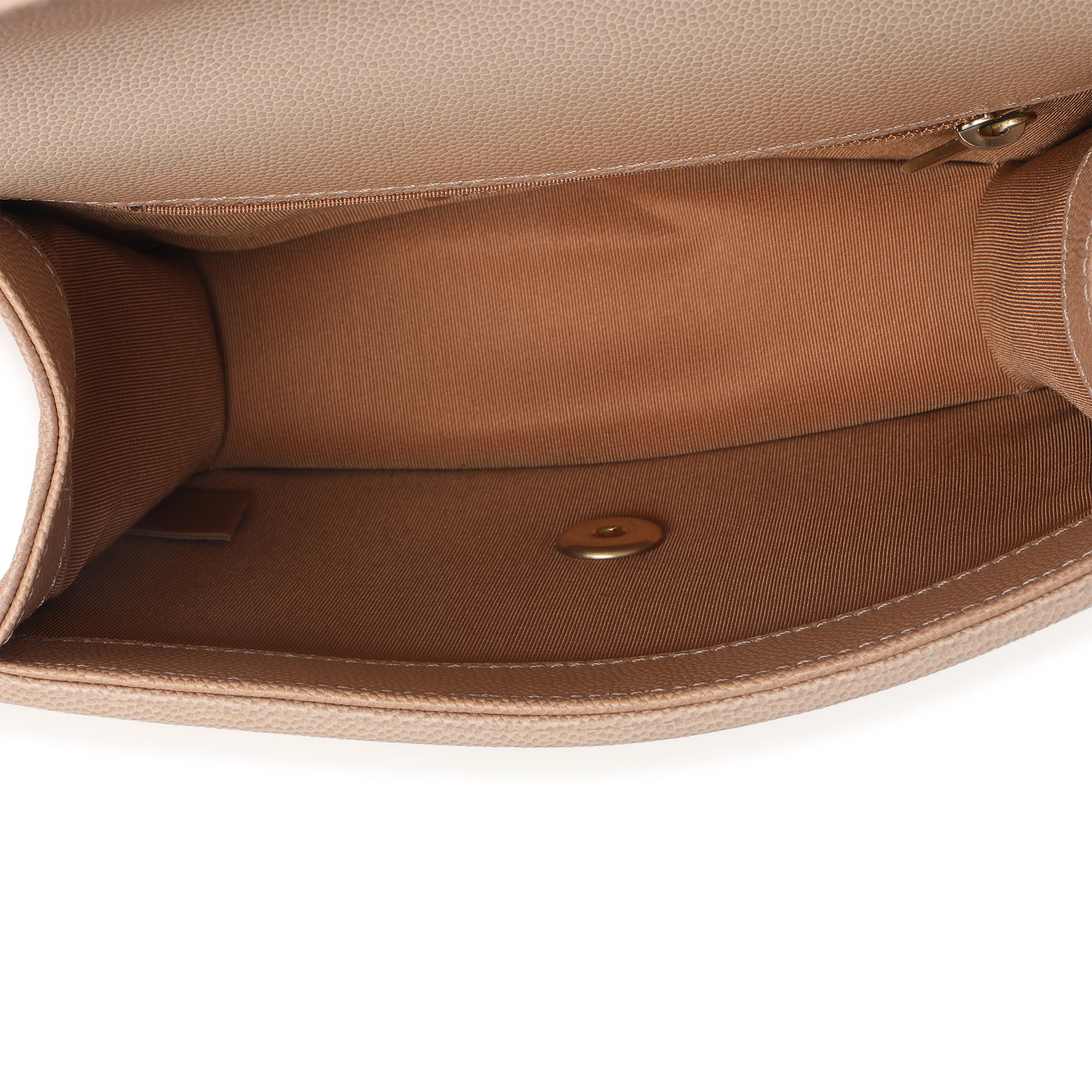 Beige Quilted Ombre Caviar Small Sunset On The Sea Belt Bag - Image 8