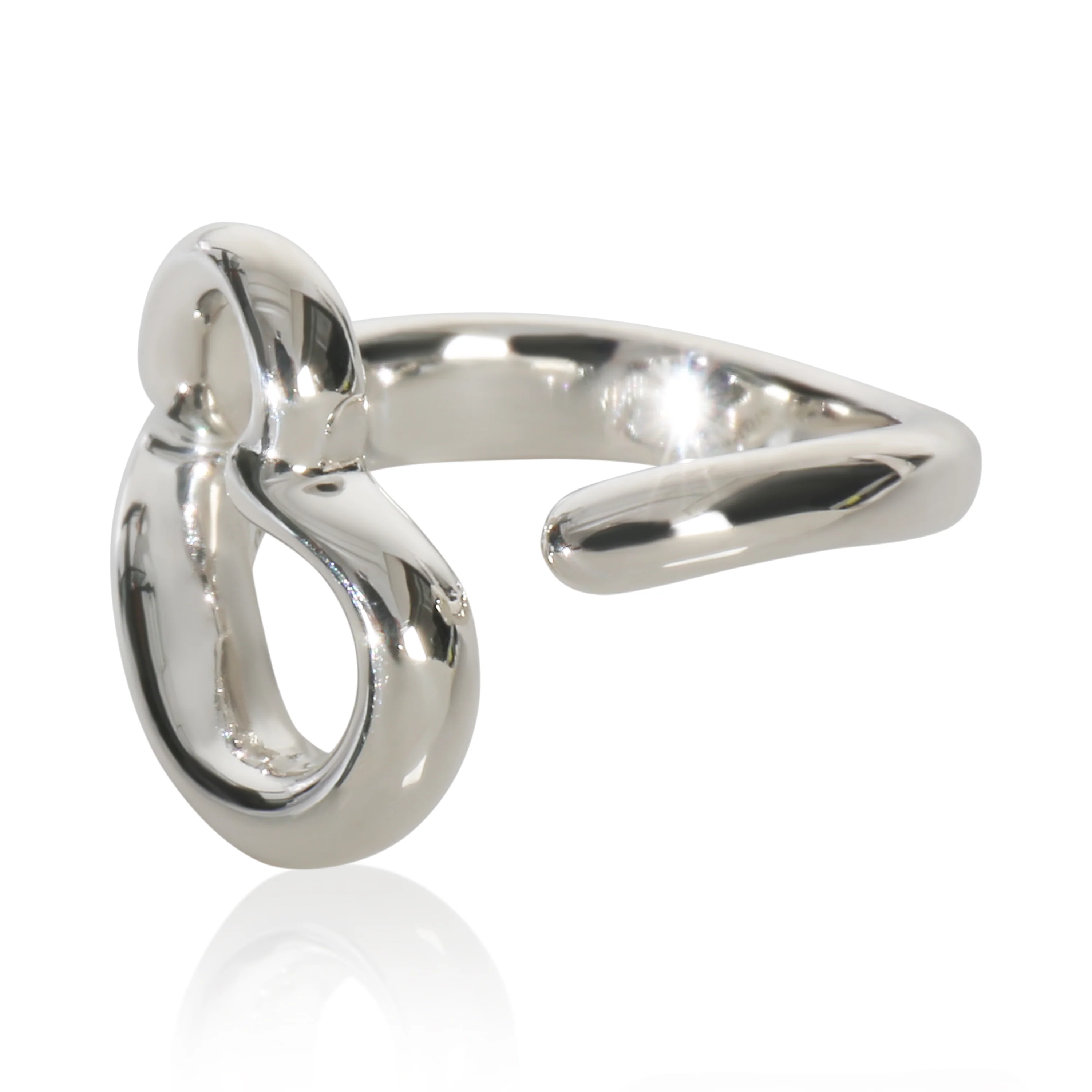 Sterling Silver Elsa Peretti Open Heart Ring - Image 2