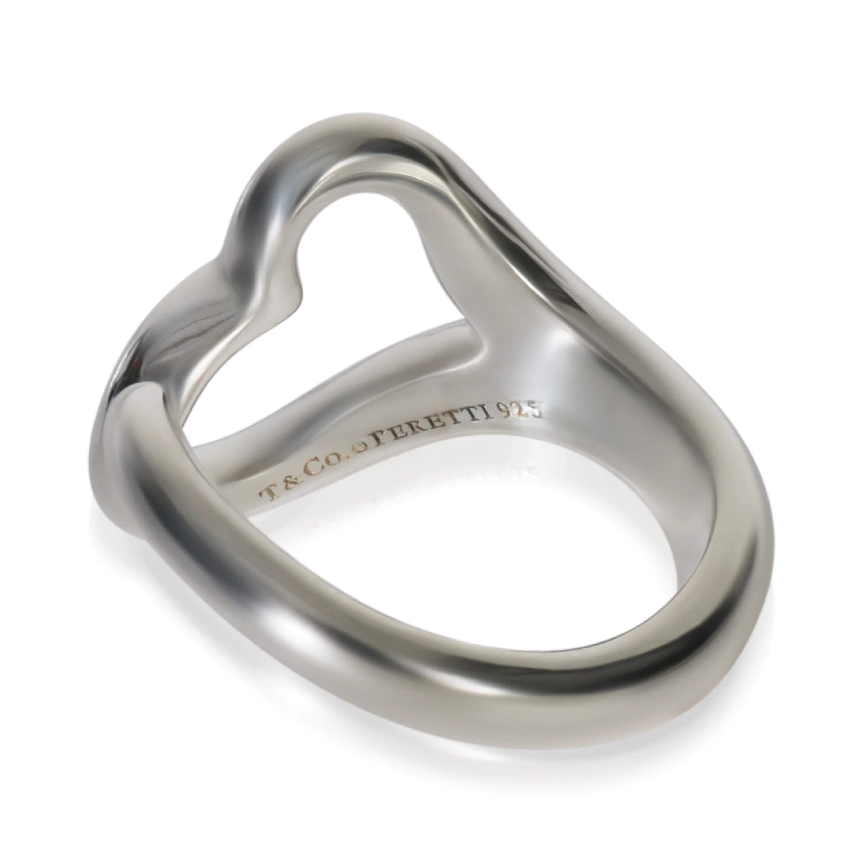 Sterling Silver Elsa Peretti Open Heart Ring - Image 3