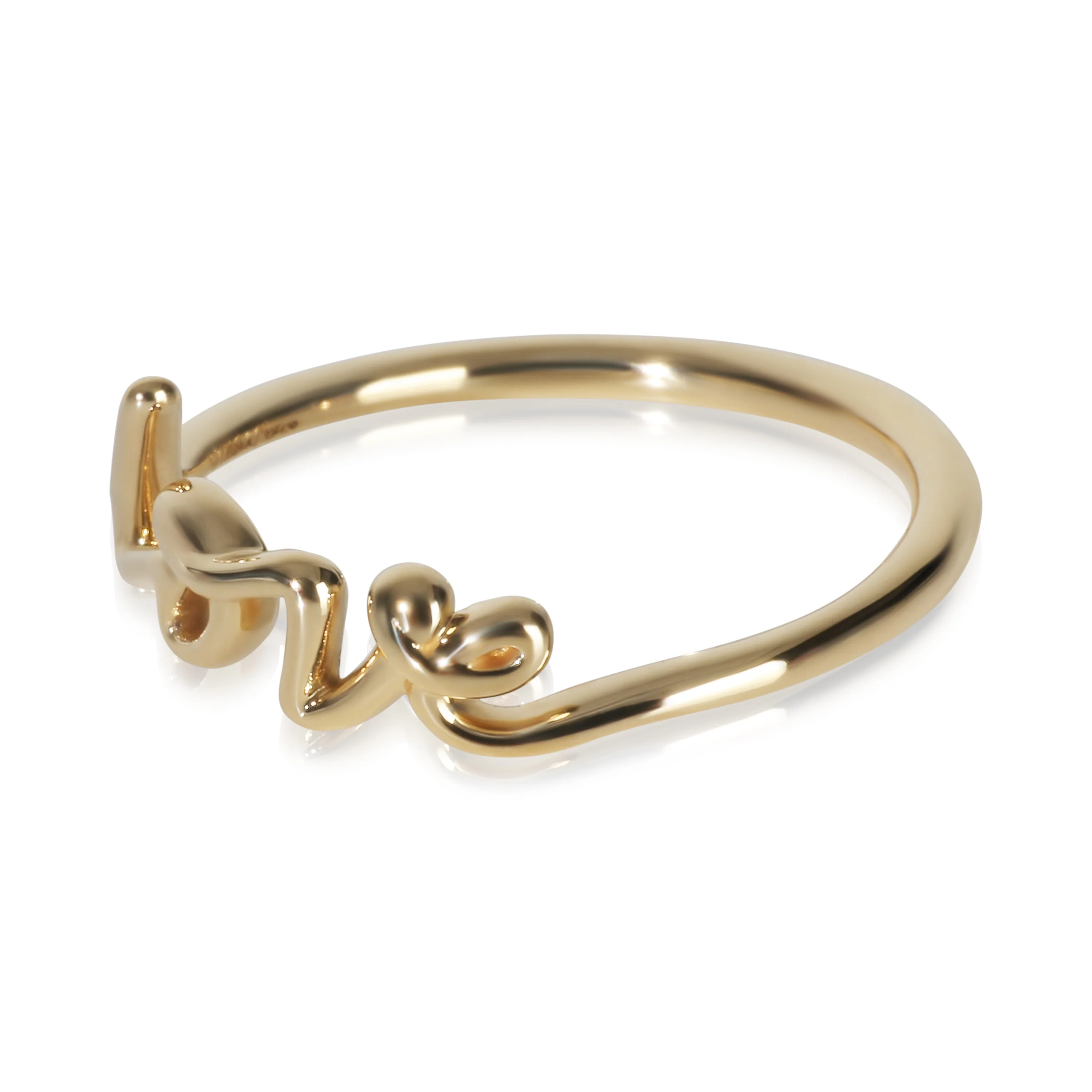 Yellow Gold  Paloma Picasso Graffiti Love Ring - Image 2