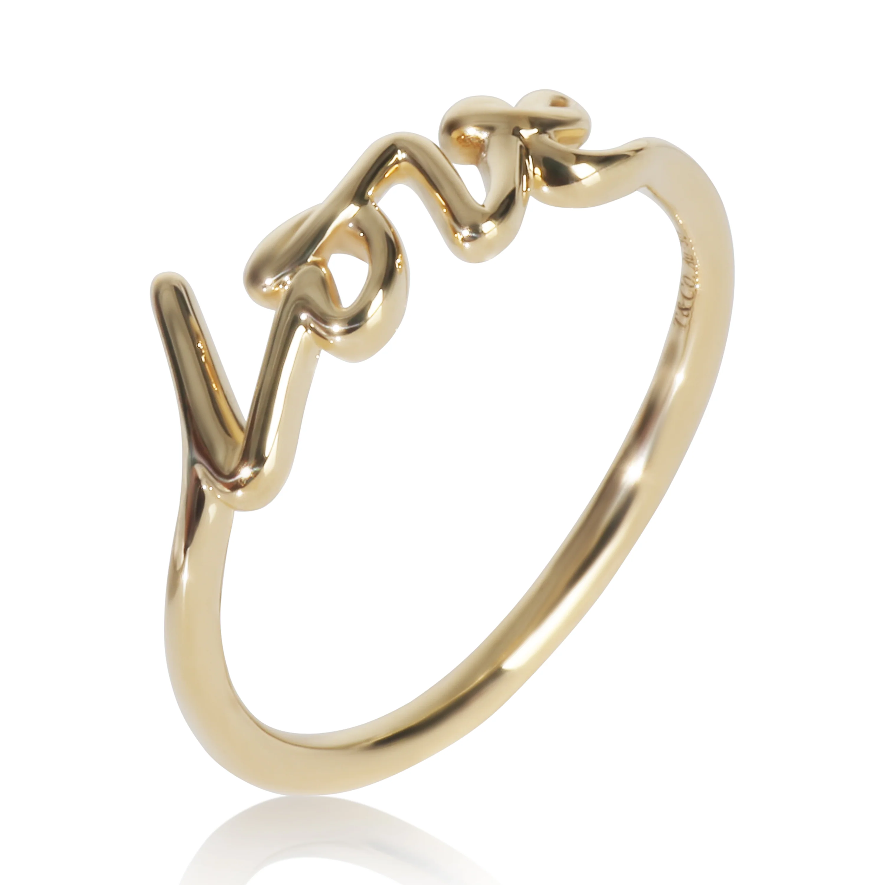 Yellow Gold  Paloma Picasso Graffiti Love Ring - Image 4