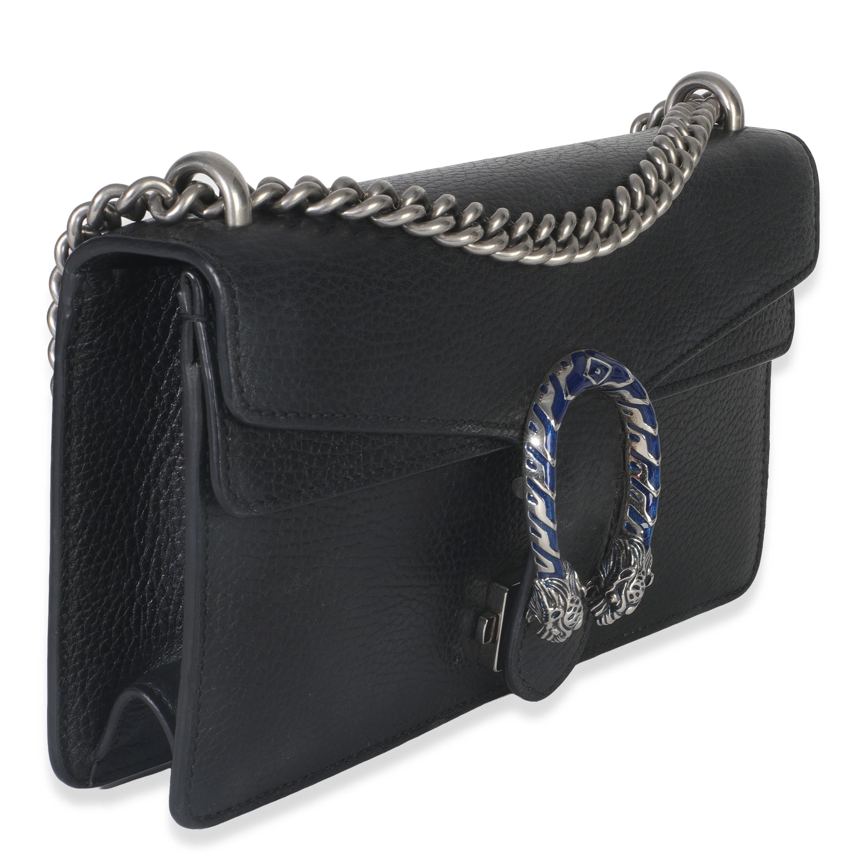 Black Pebbled Calfskin Small Dionysus Shoulder Bag - Image 3