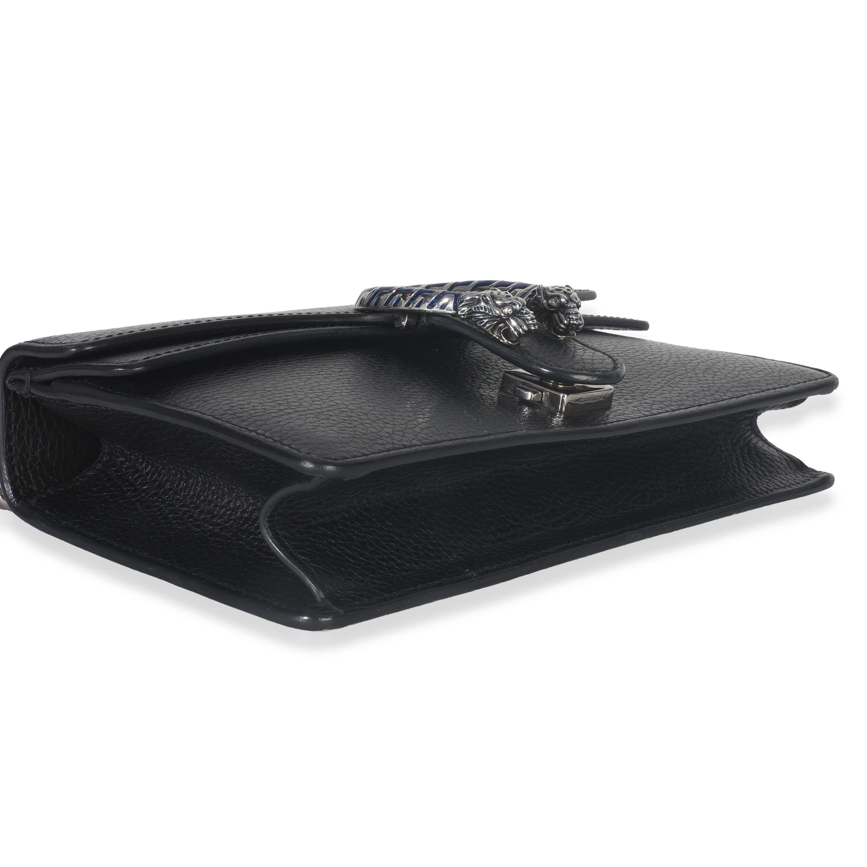 Black Pebbled Calfskin Small Dionysus Shoulder Bag - Image 7