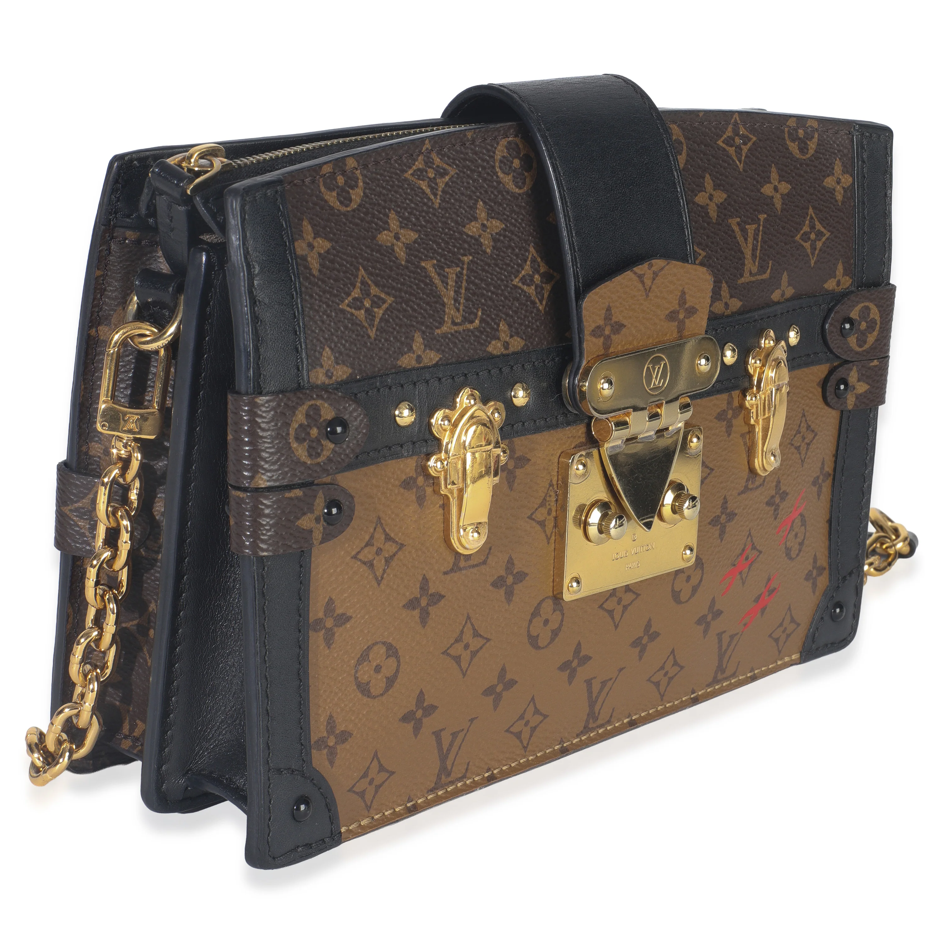 Reverse Monogram Canvas Trunk Clutch - Image 3