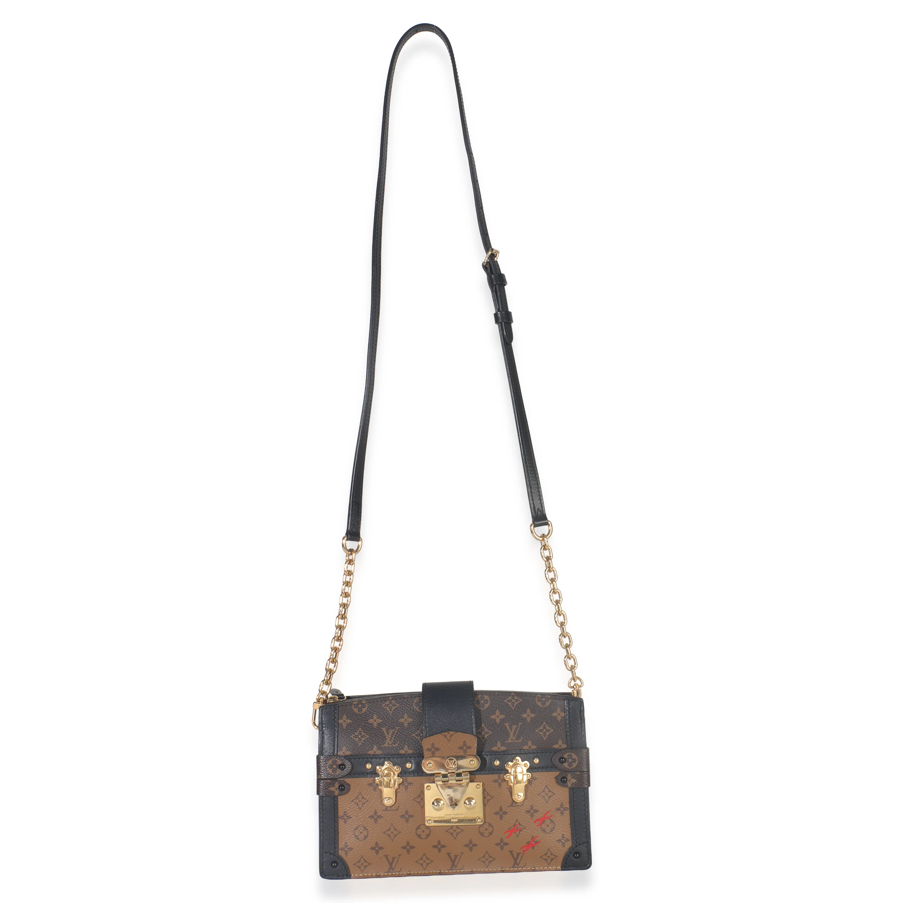 Reverse Monogram Canvas Trunk Clutch - Image 8