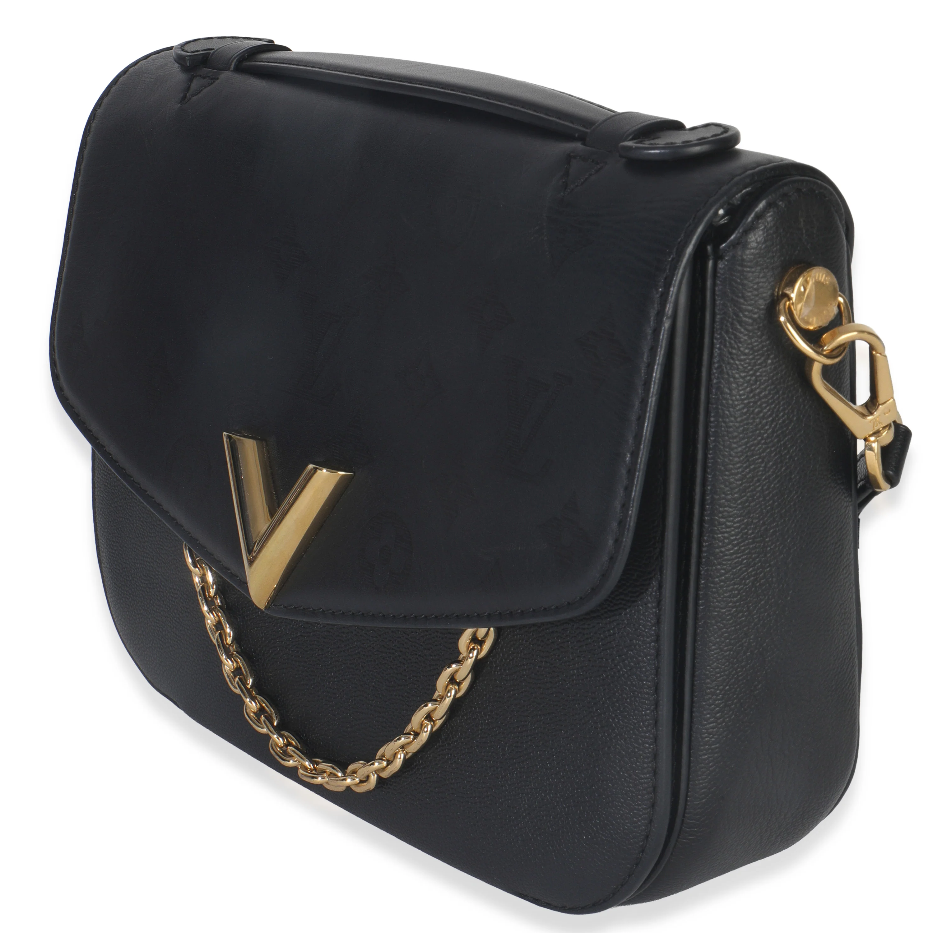 Black Monogram Calfskin Very Messenger Bag - Image 2