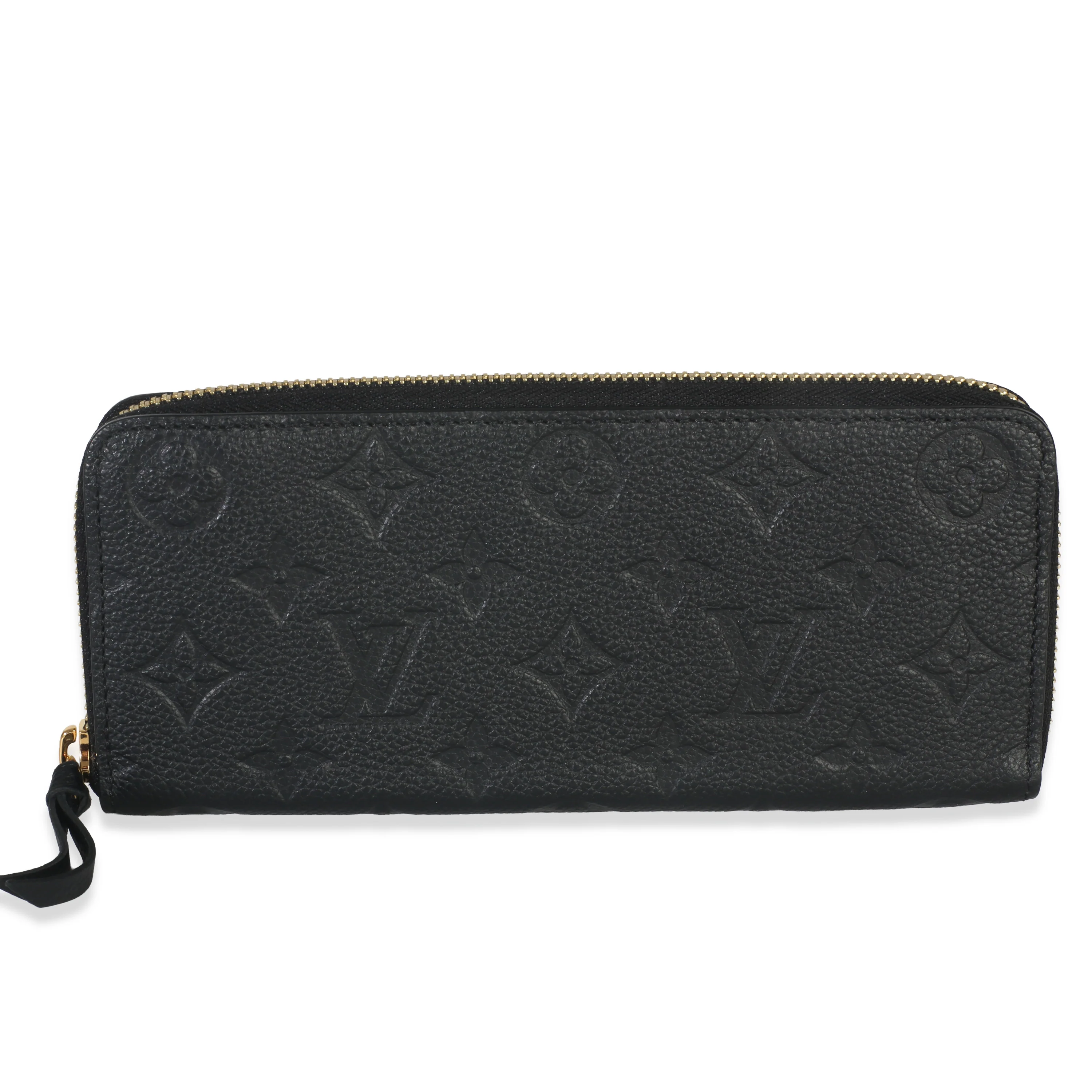 Black Monogram Empreinte Clemence Wallet
