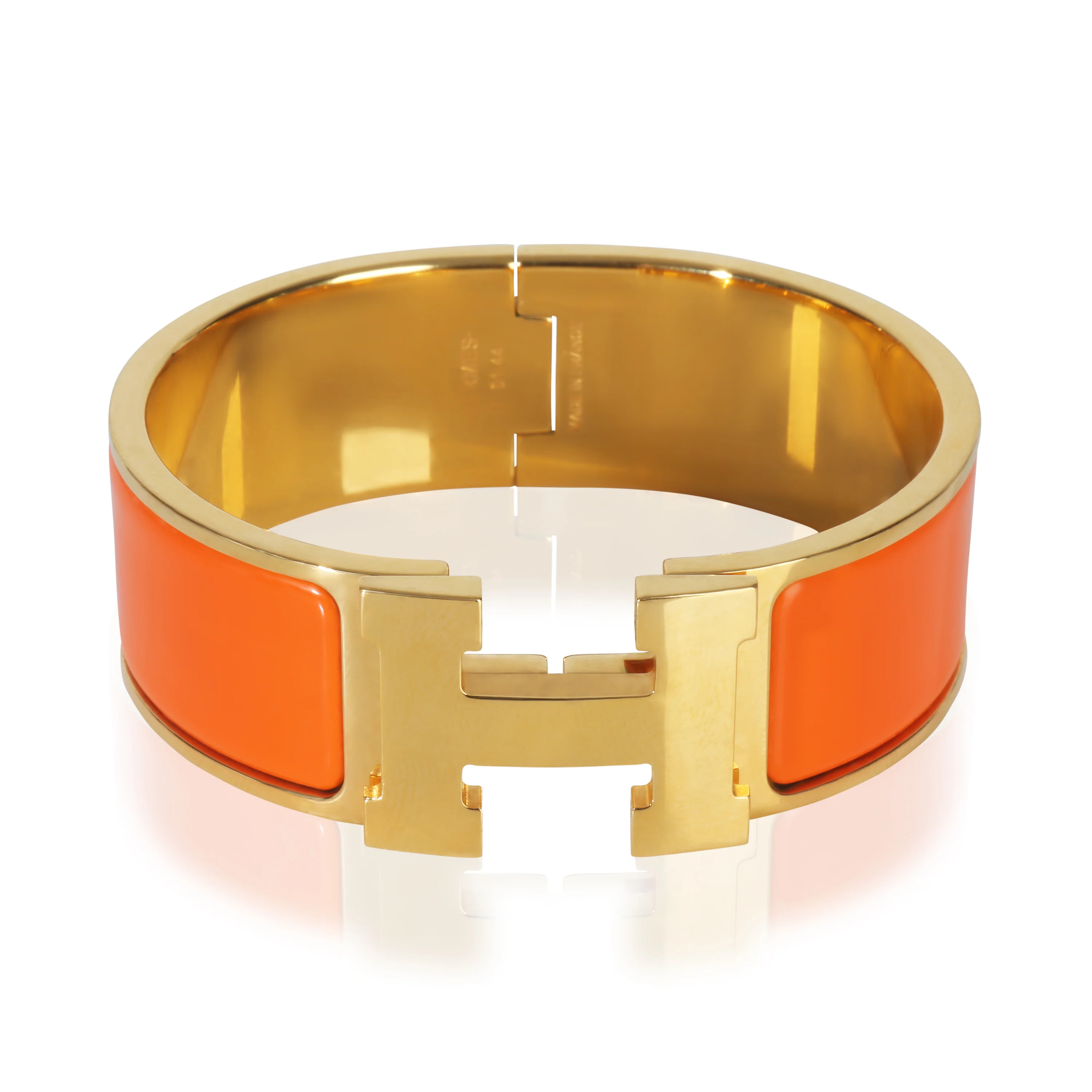 Gold-Plated Clic Clac In Organe Fruite Bracelet