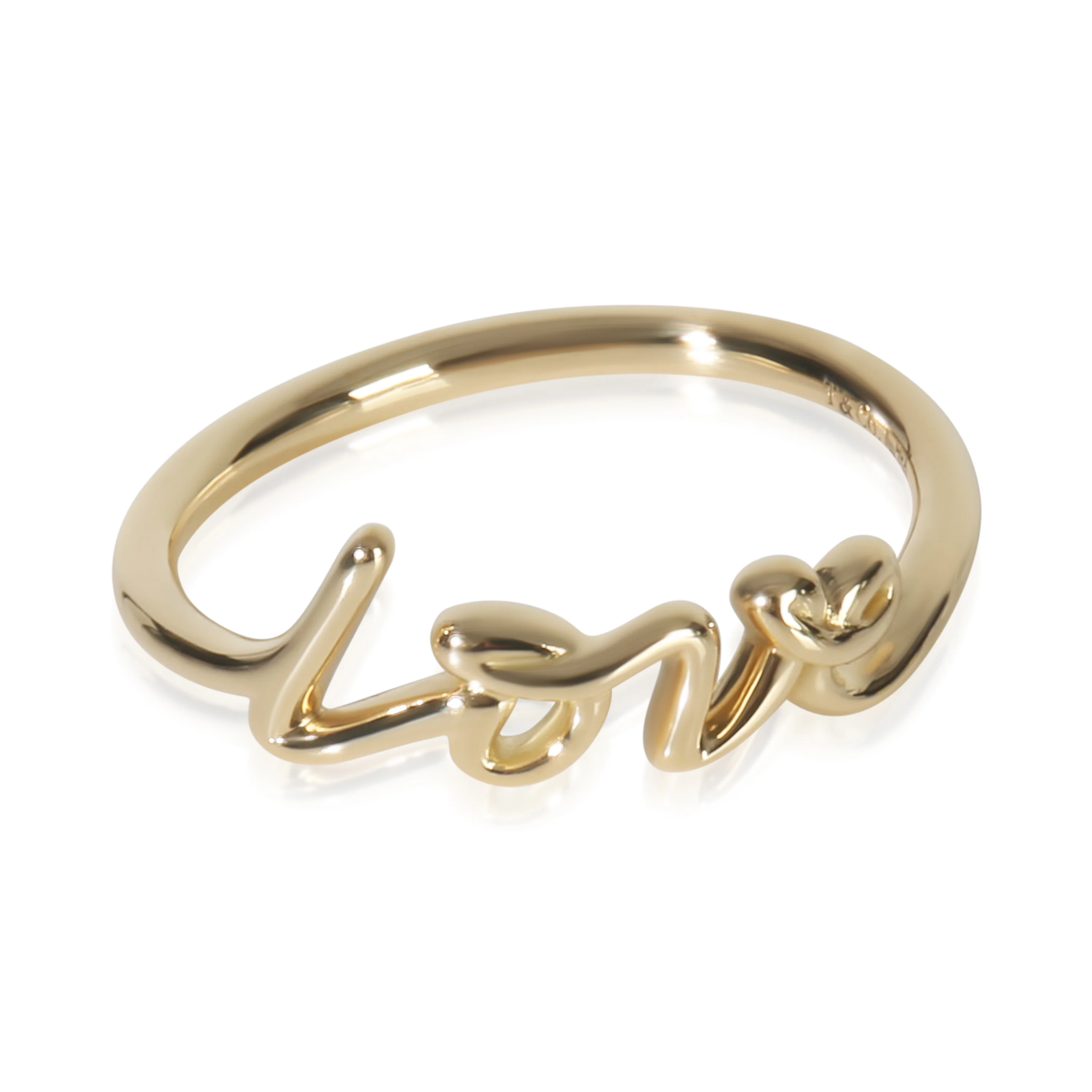 Yellow Gold Mini Model Paloma Picasso Grafitti Love Ring