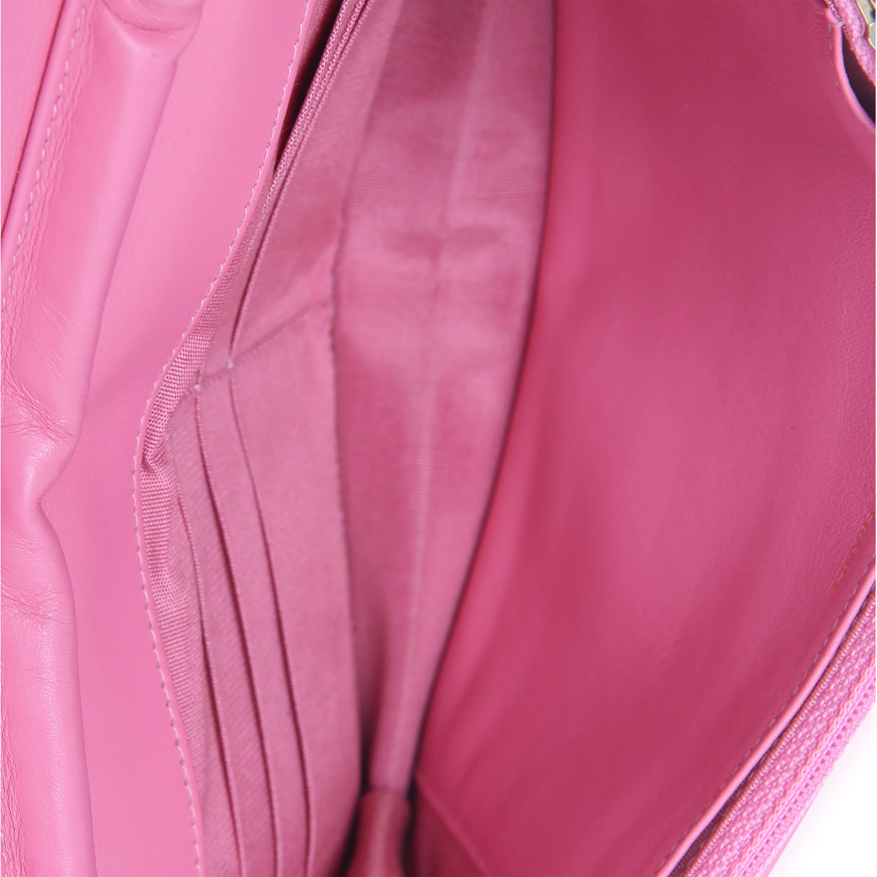 Pink Quilted Lambskin Boy Wallet on Chain - Image 8