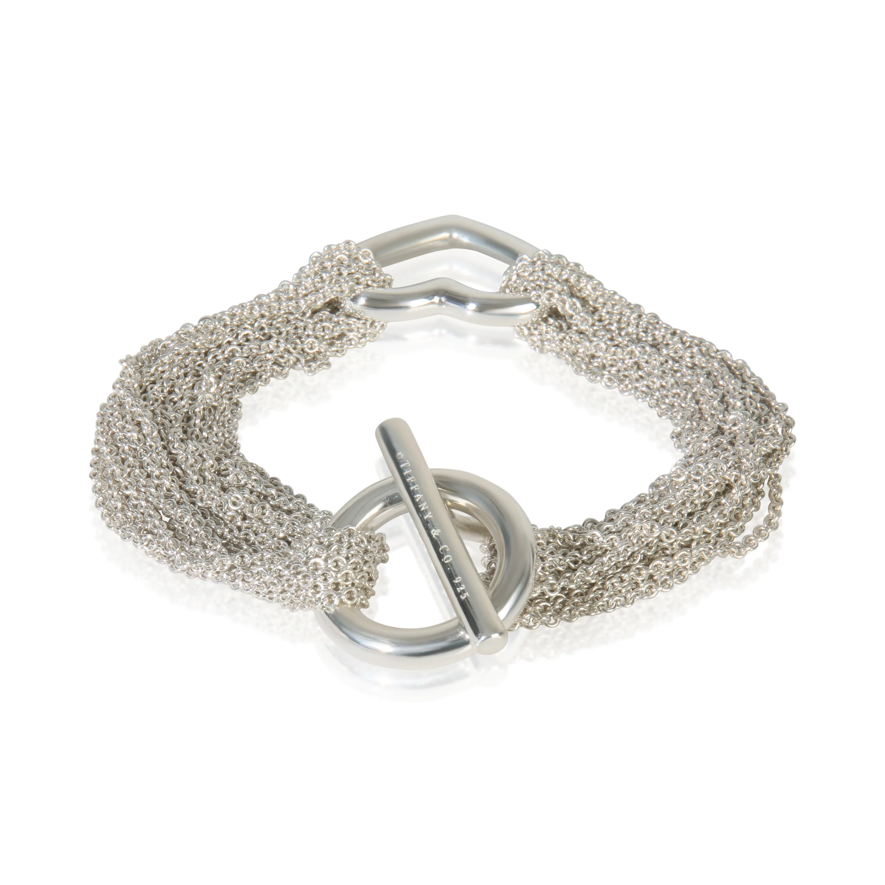 Sterling Silver Multi Strand Heart Bracelet - Image 3