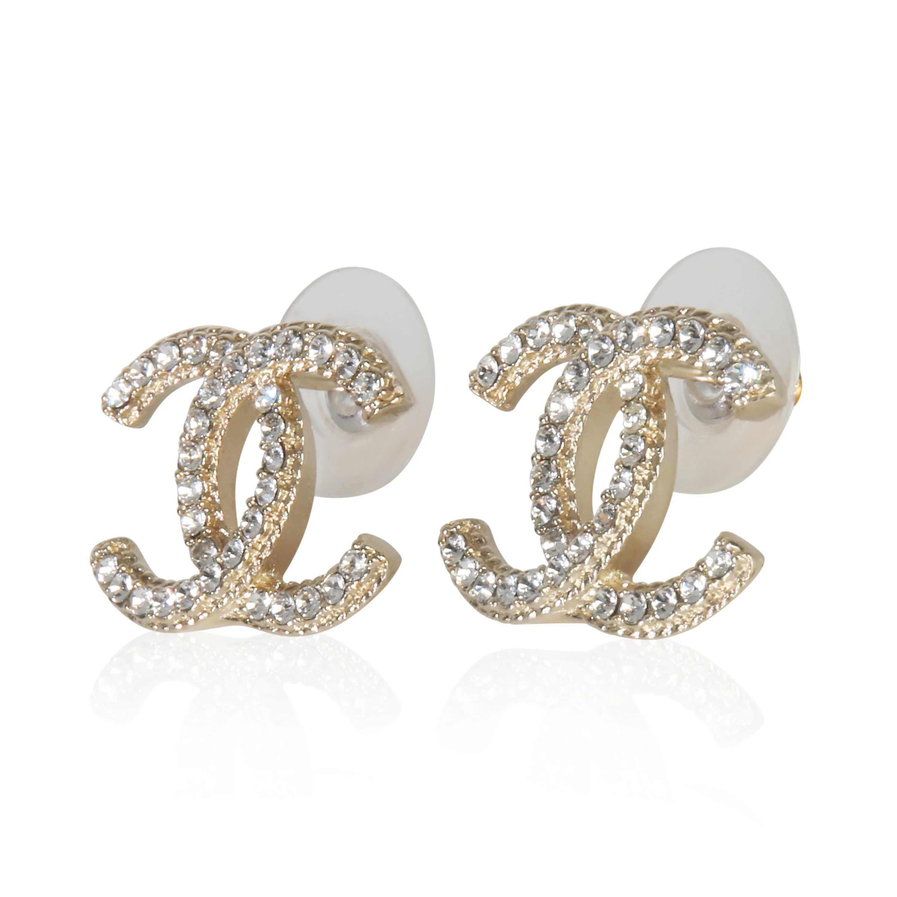 Gold-Plated  2019 Strass CC Earrings - Image 2