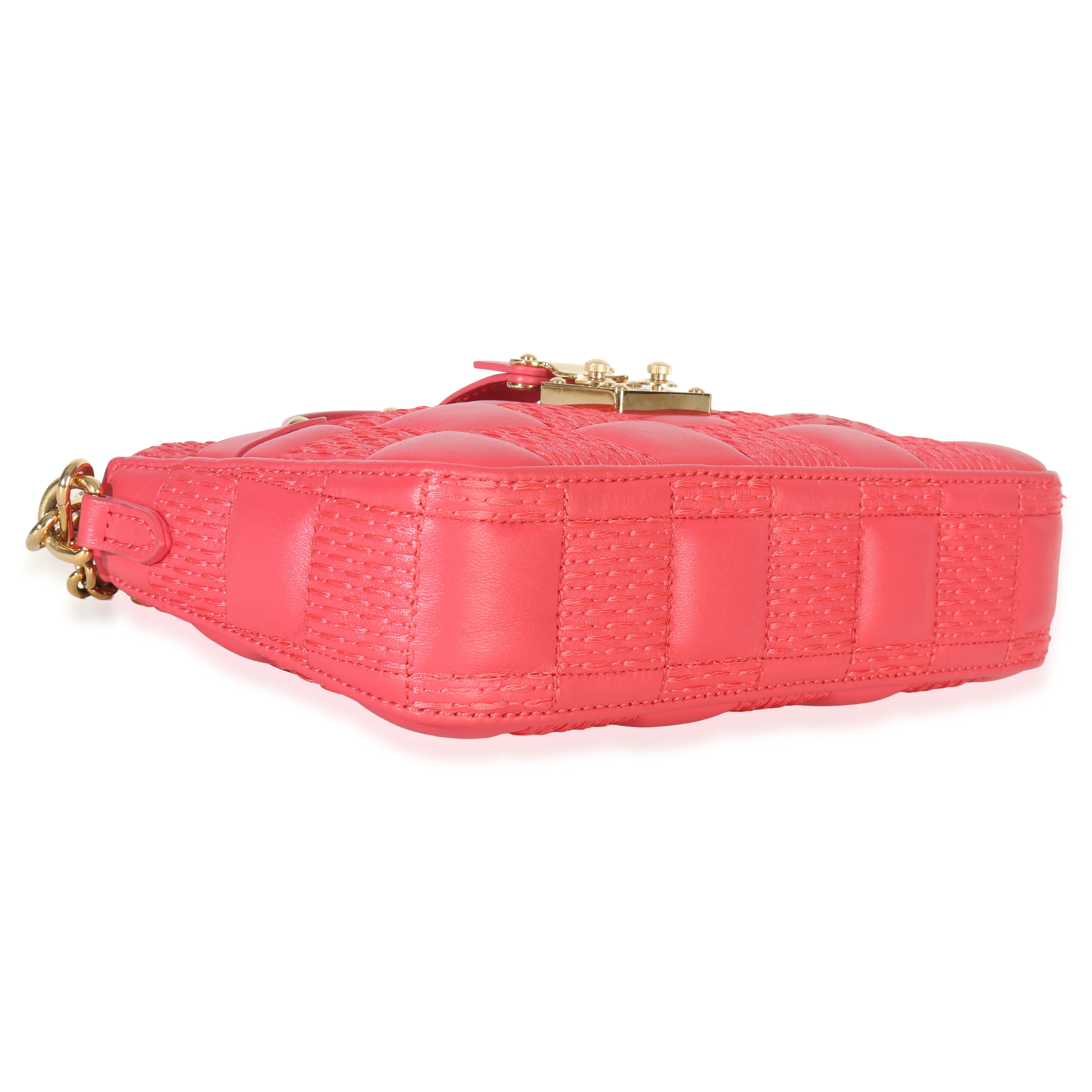Rose Damier Quilted Lambskin Troca Pochette - Image 6