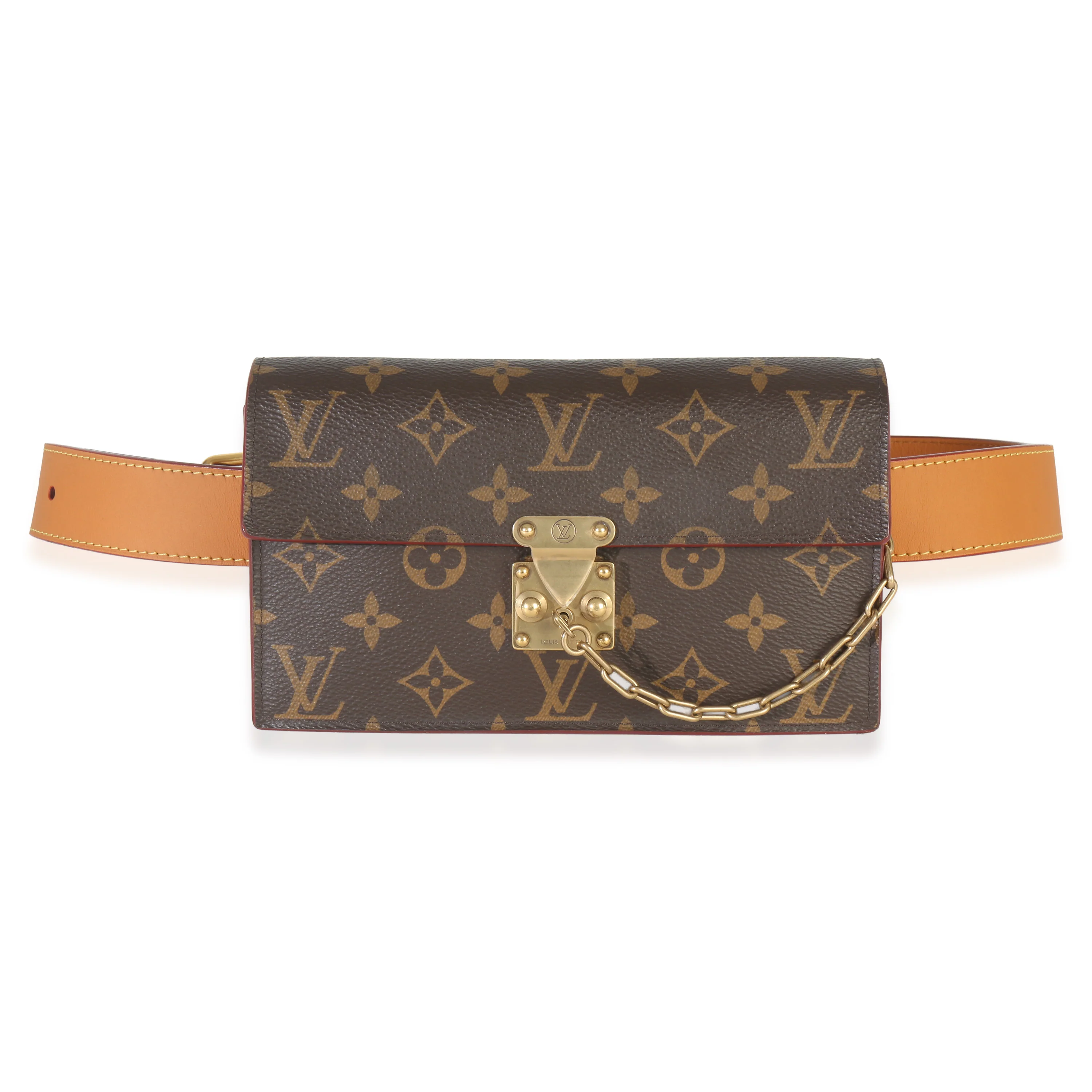 Monogram Canvas S Lock Belt Pouch