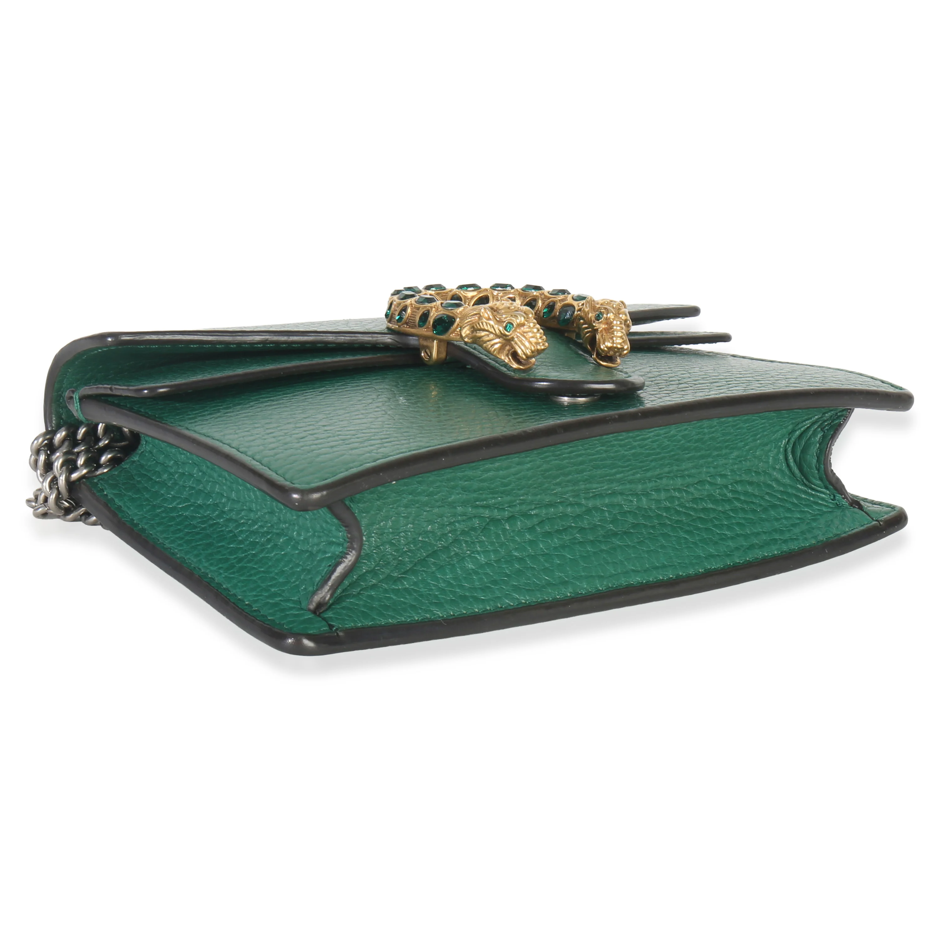 Green Dollar Calfskin Crystal Super Mini Dionysus - Image 6