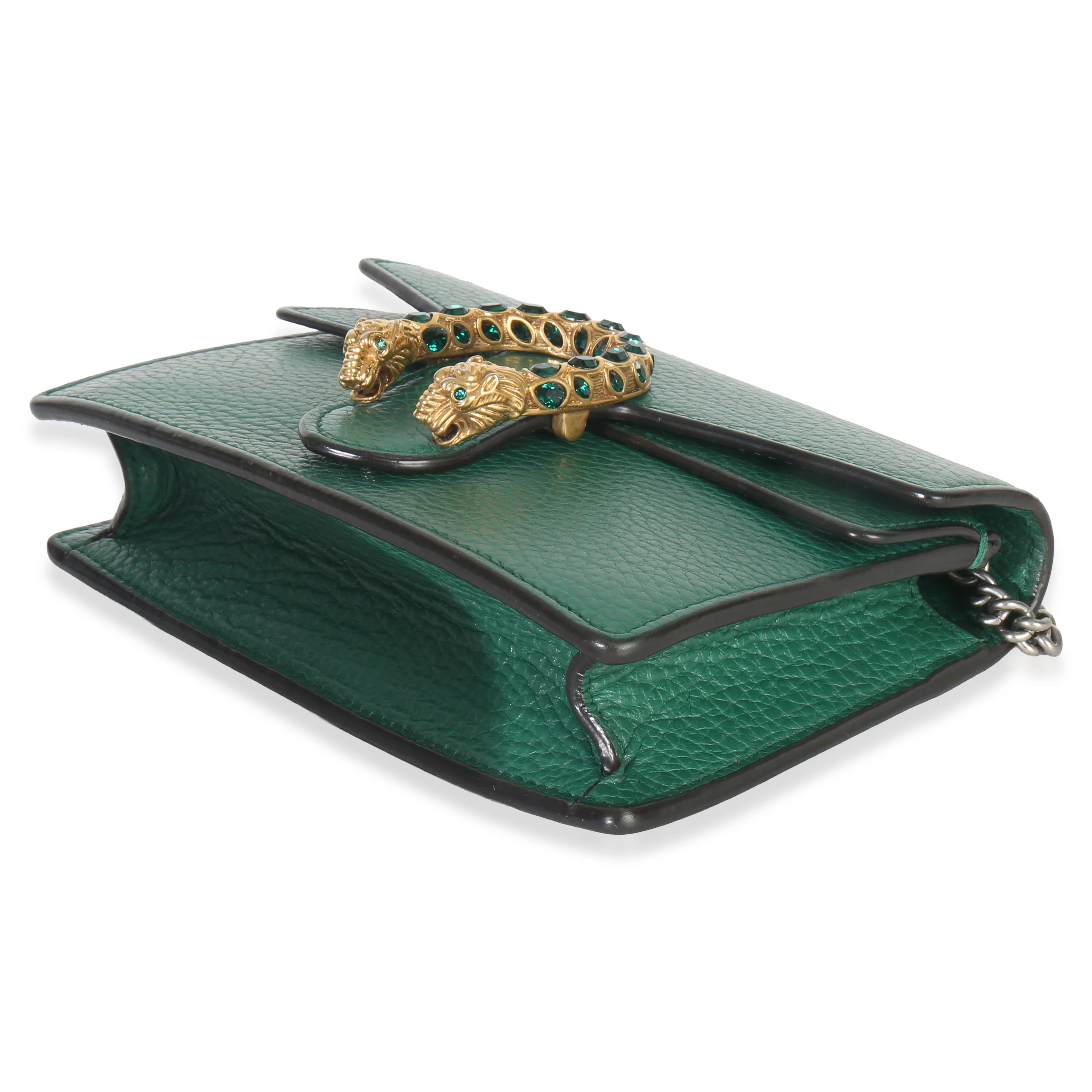 Green Dollar Calfskin Crystal Super Mini Dionysus - Image 7