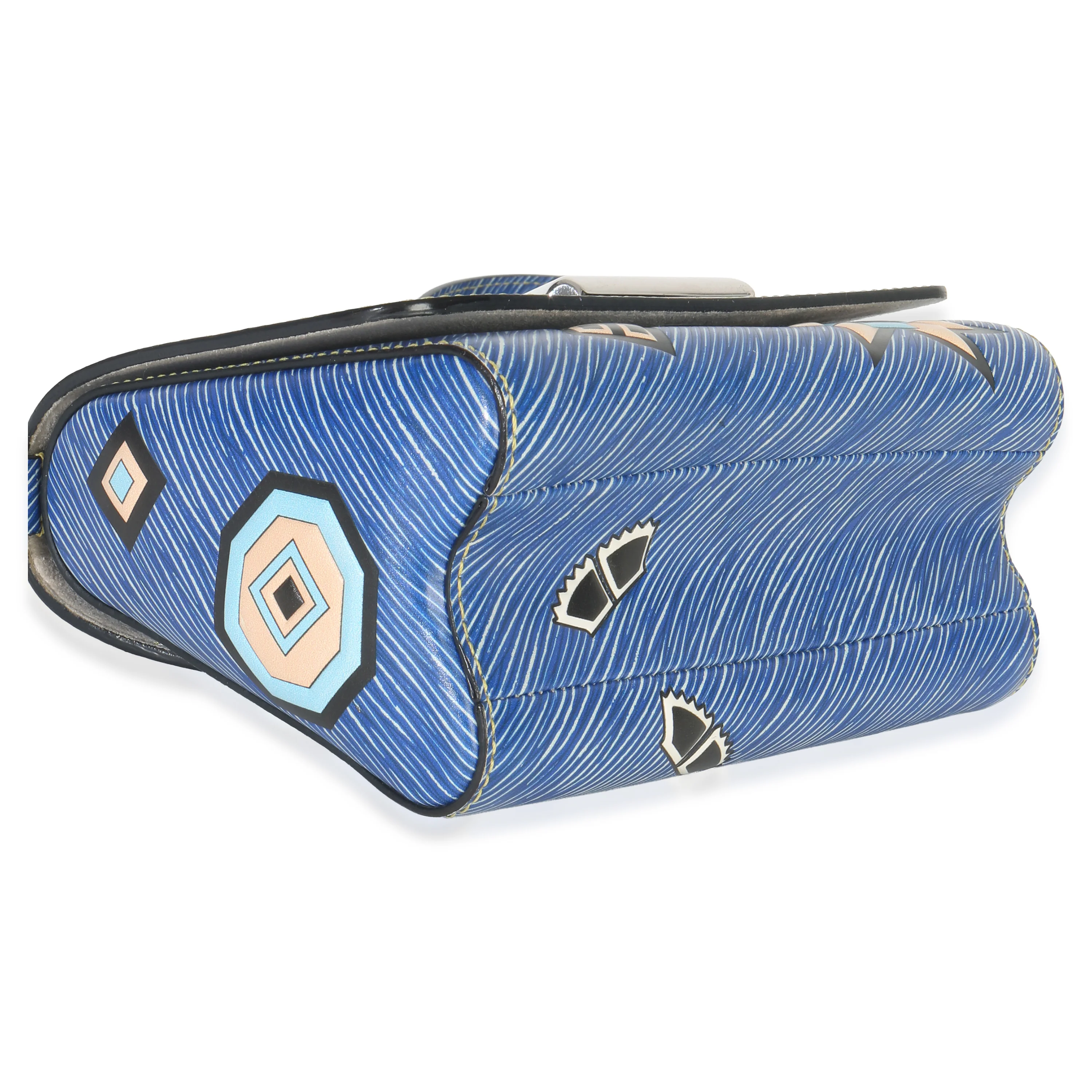 Blue Denim Aztec Epi Twist PM - Image 6