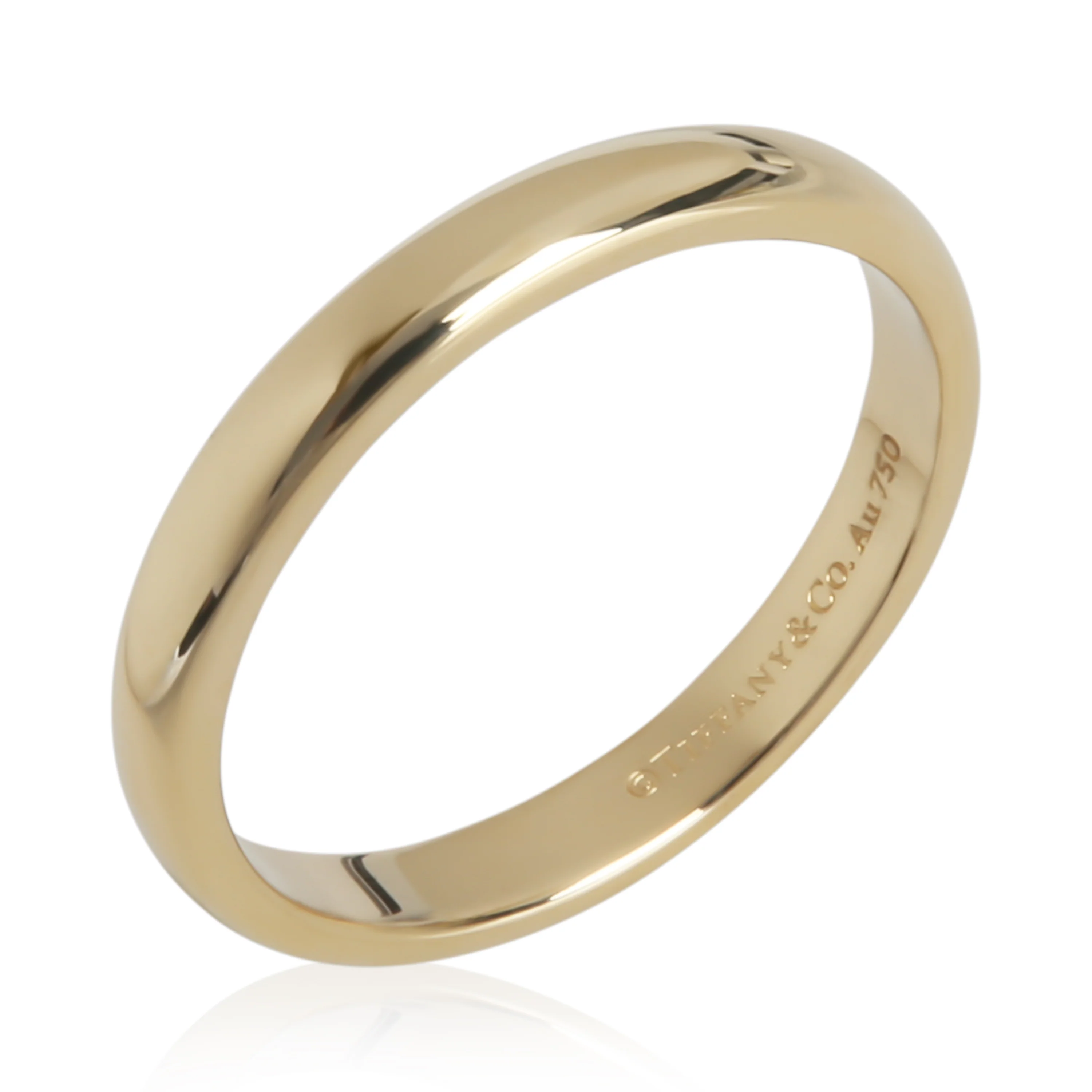 Yellow Gold Tiffany Forever Band - Image 4
