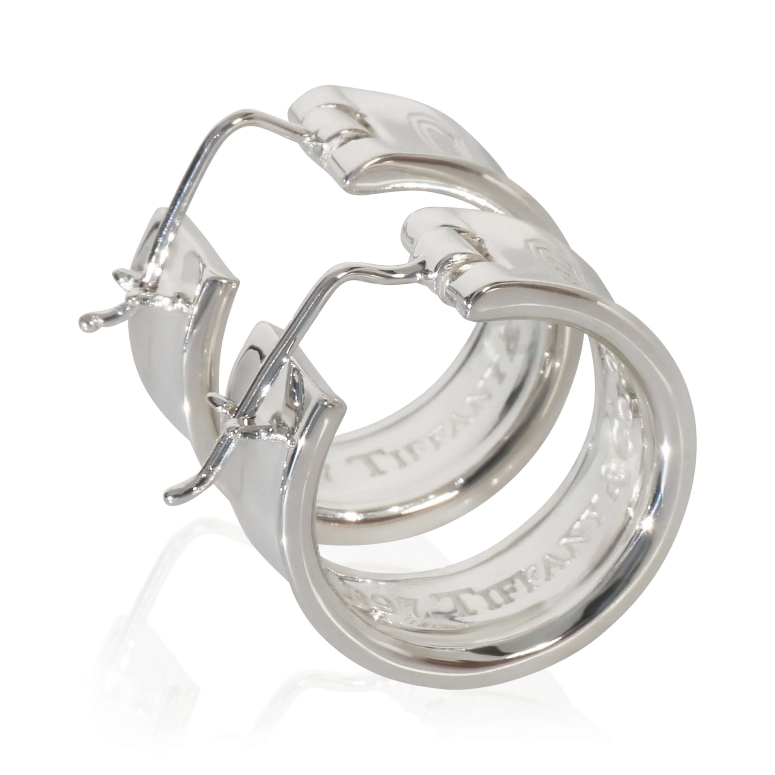 Sterling Silver 1837 Hoop Earrings - Image 3