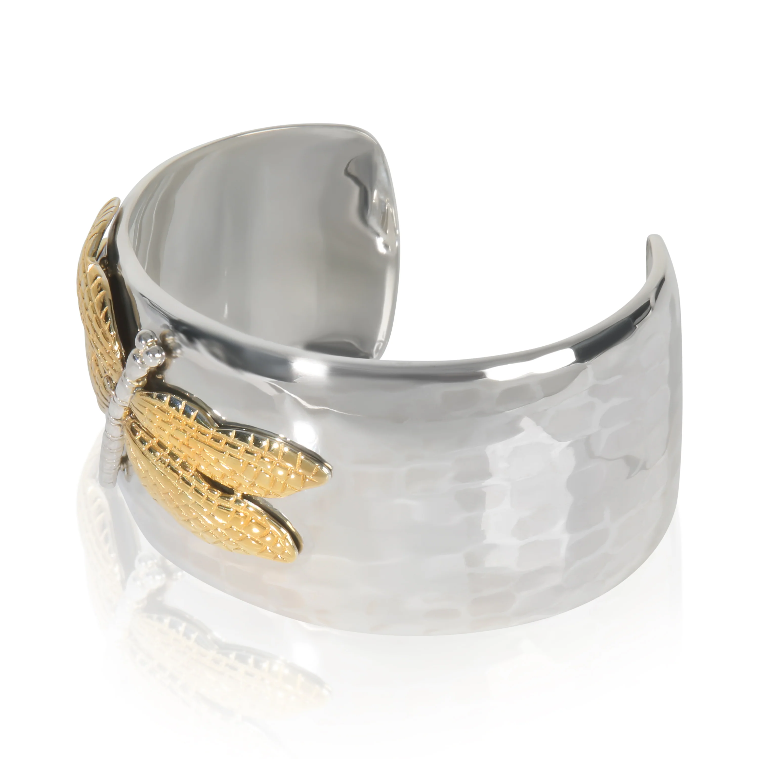 Yellow Gold & Sterling Silver Dragonfly Bracelet - Image 2
