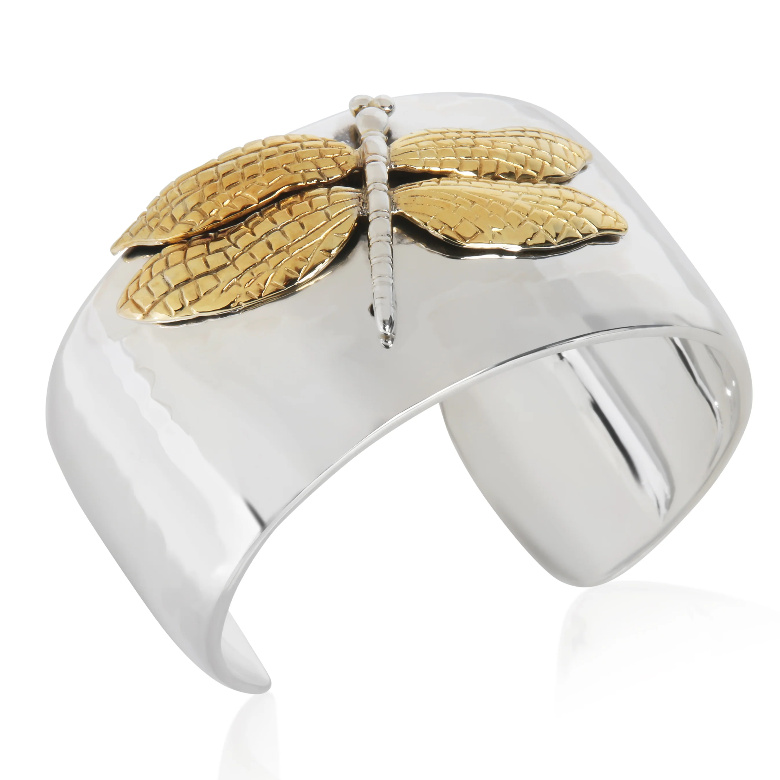 Yellow Gold & Sterling Silver Dragonfly Bracelet - Image 4