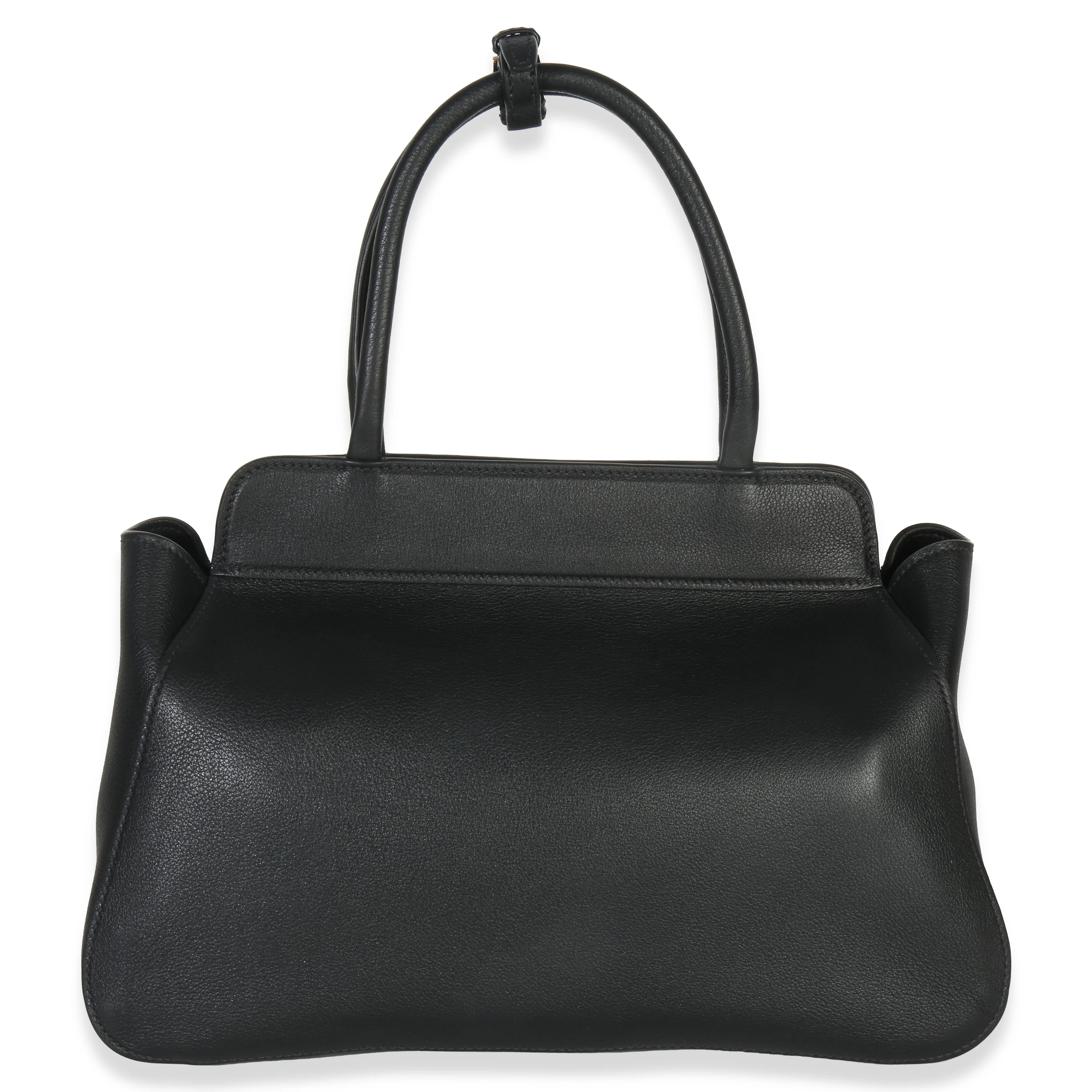Black Soft Grain Calfskin Medium Tote - Image 4