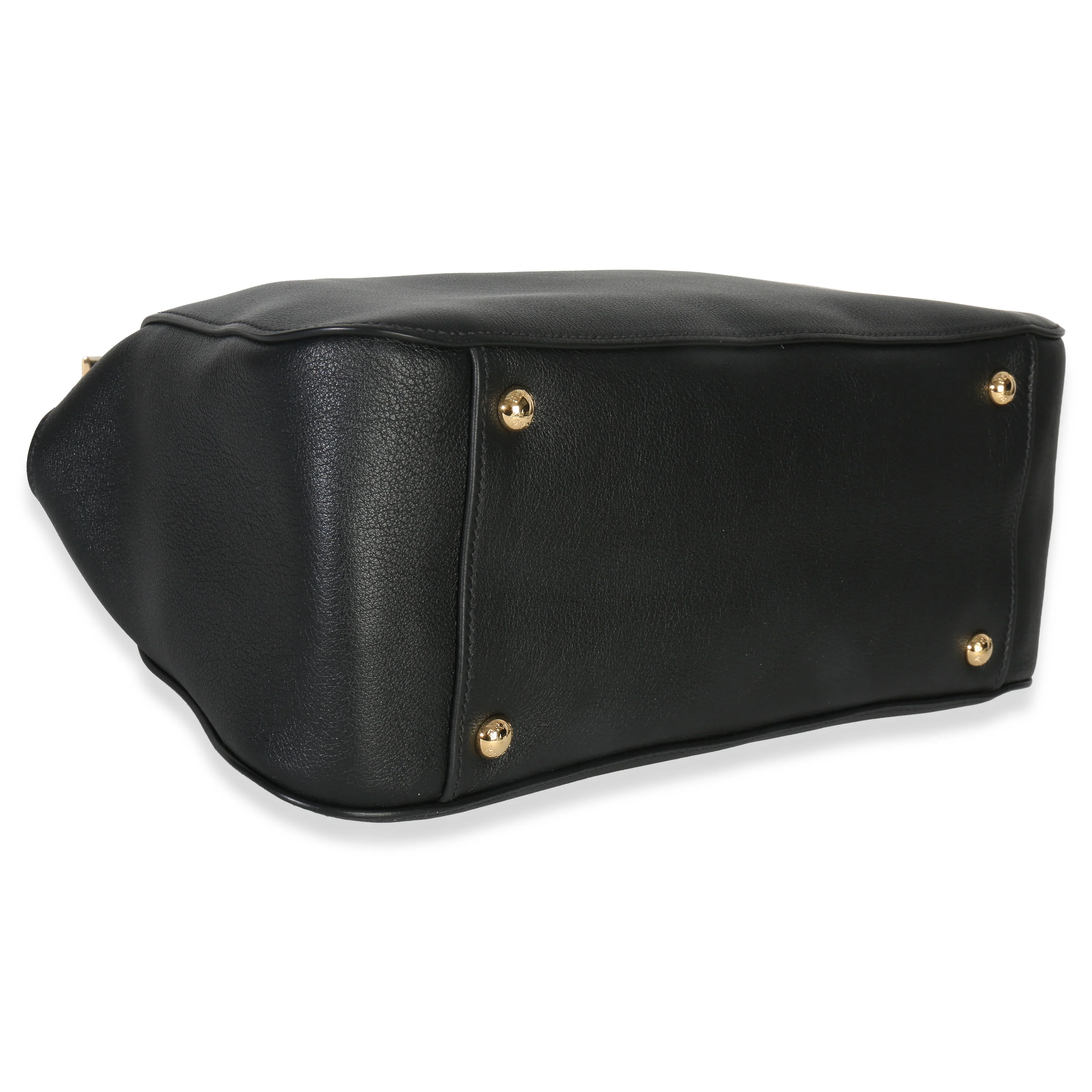 Black Soft Grain Calfskin Medium Tote - Image 6