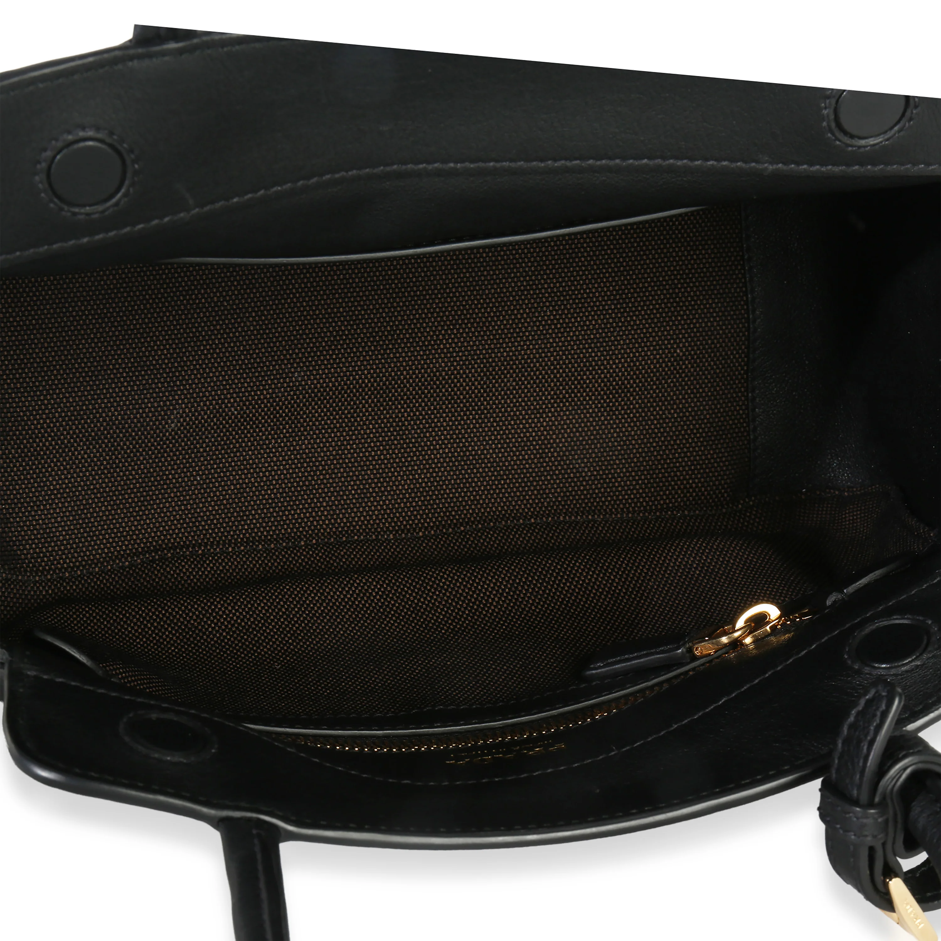 Black Soft Grain Calfskin Medium Tote - Image 8