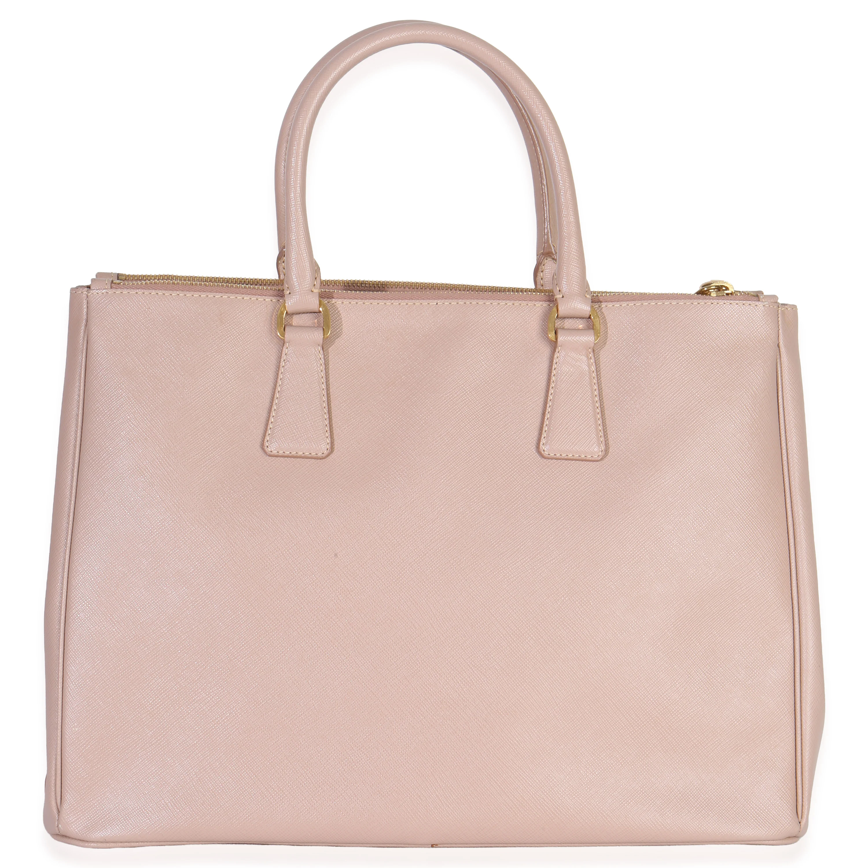 Pink Saffiano Galleria Lux Medium Double Zip Tote - Image 4