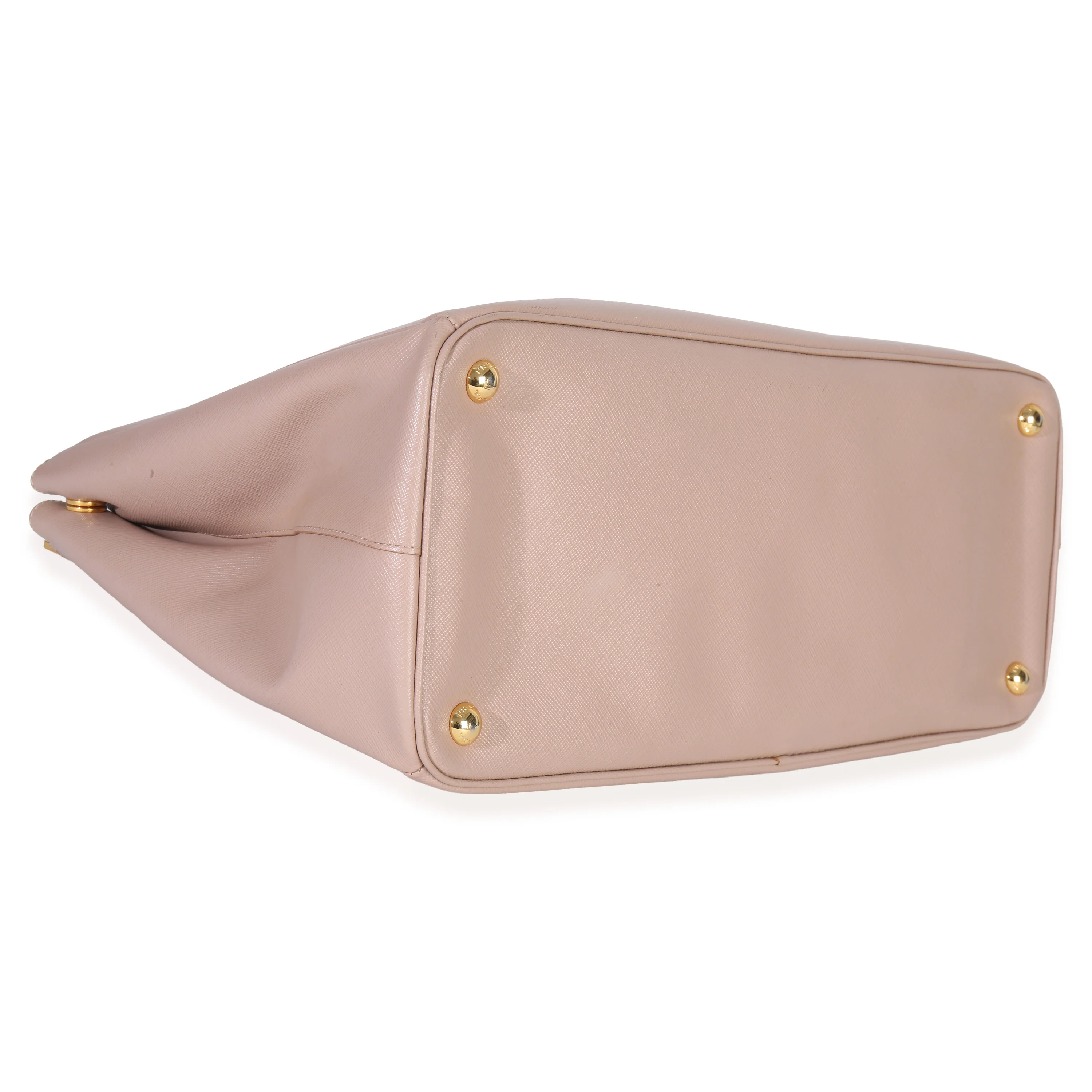 Pink Saffiano Galleria Lux Medium Double Zip Tote - Image 6