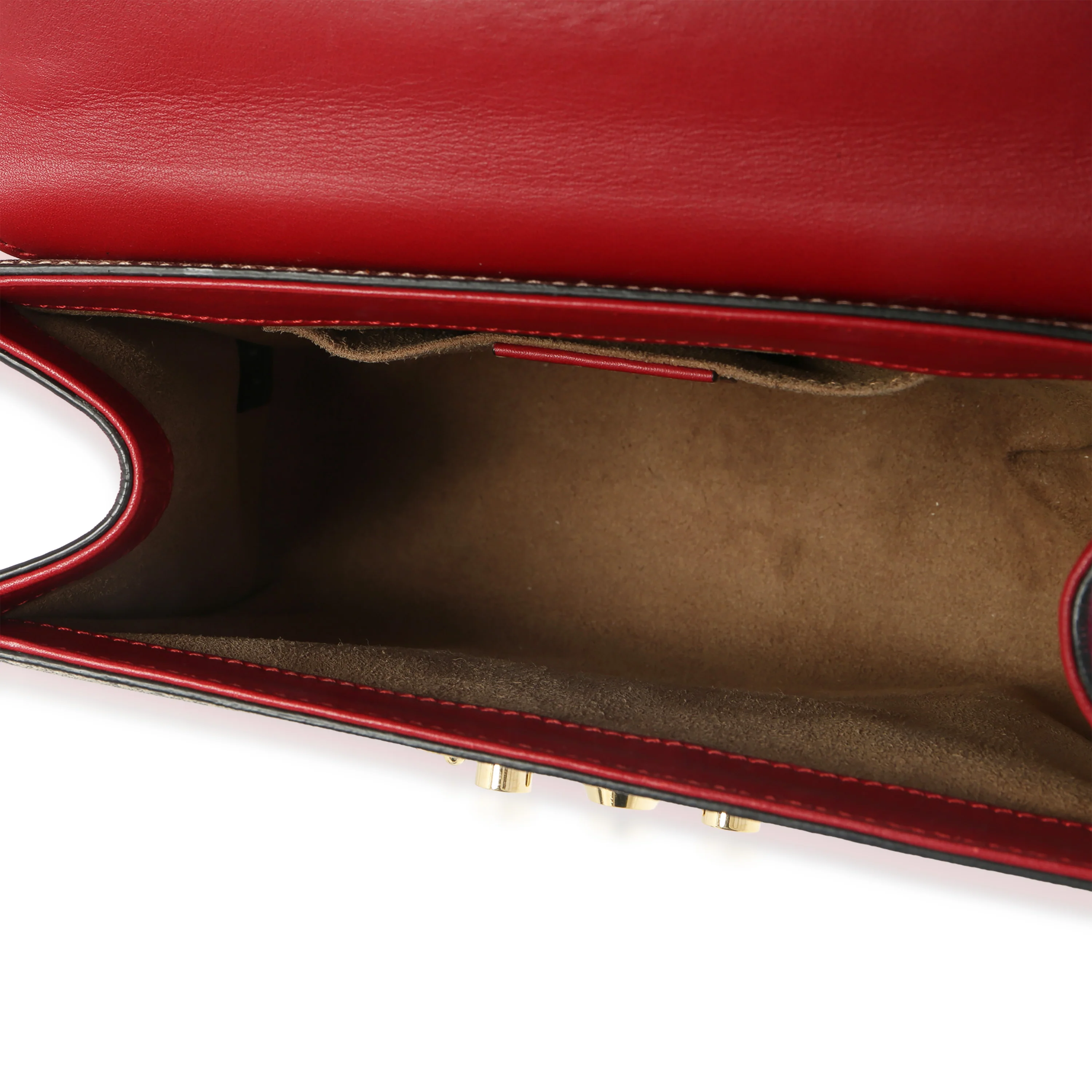 Red GG Supreme Canvas Small Padlock Shoulder Bag - Image 8