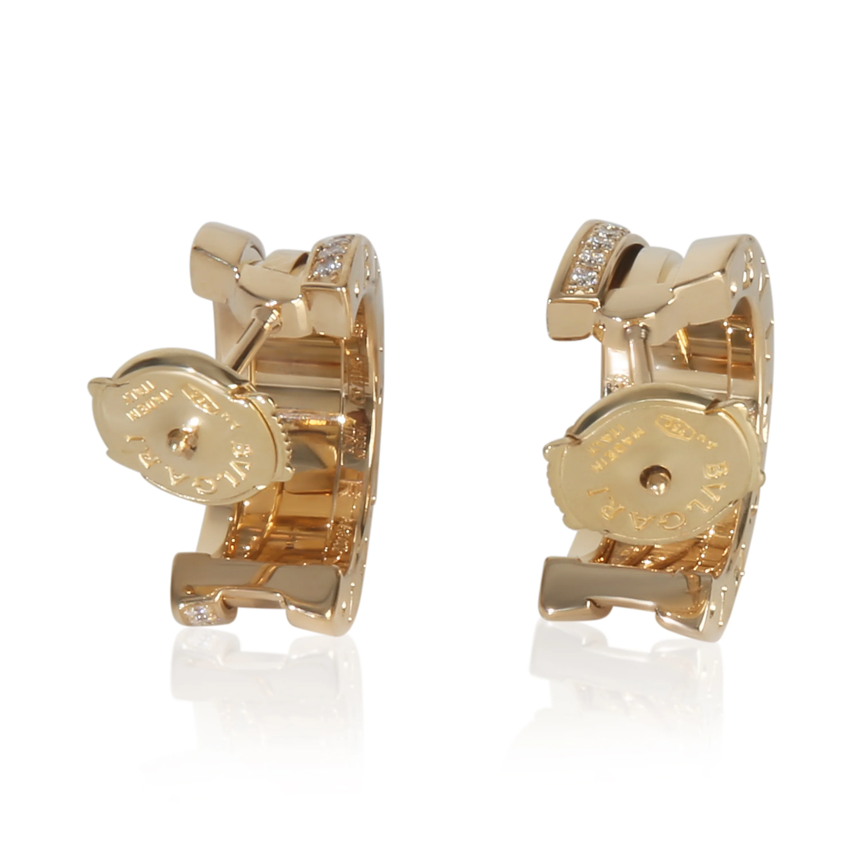 Yellow Gold Diamond B.zero1 Earrings - Image 3
