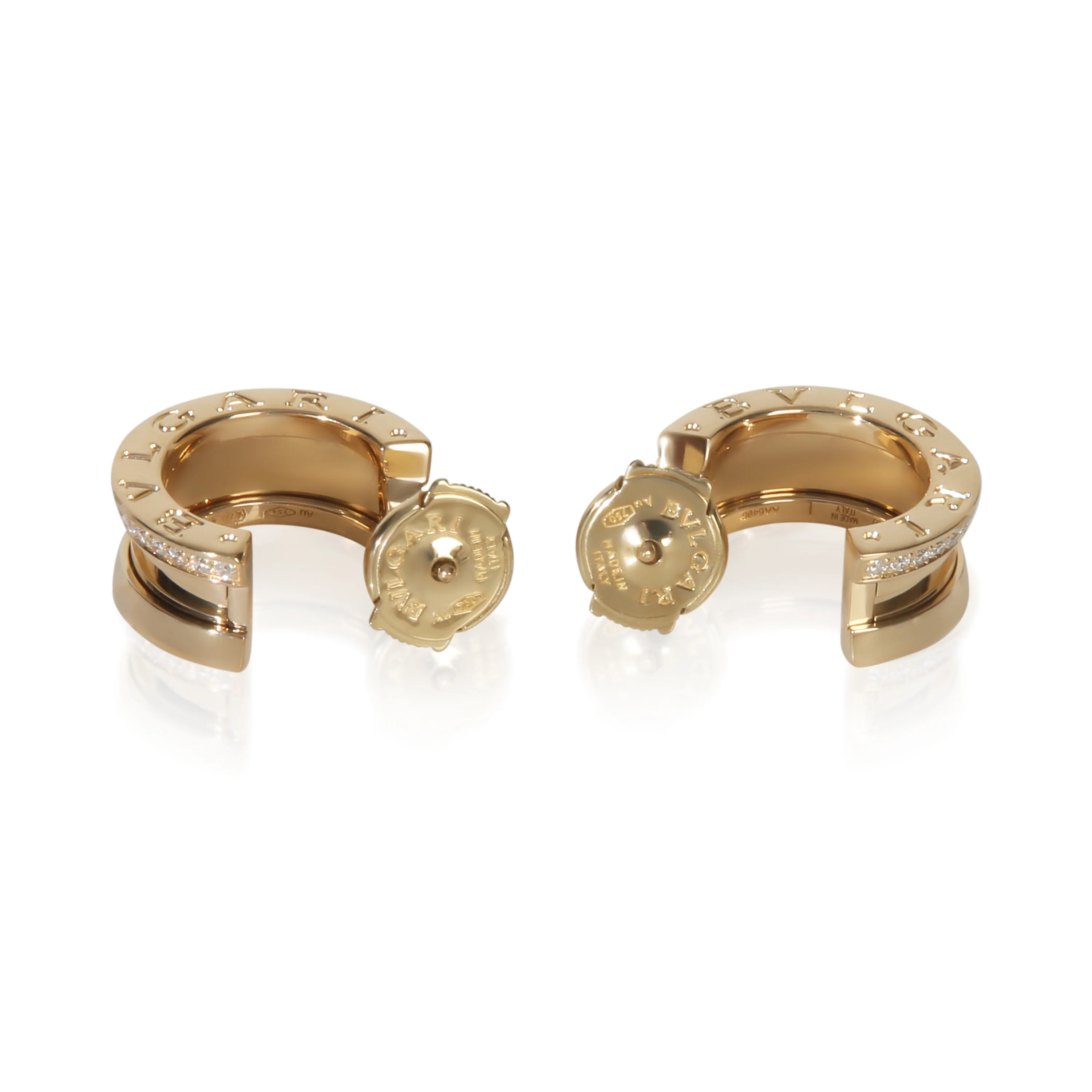 Yellow Gold Diamond B.zero1 Earrings - Image 4