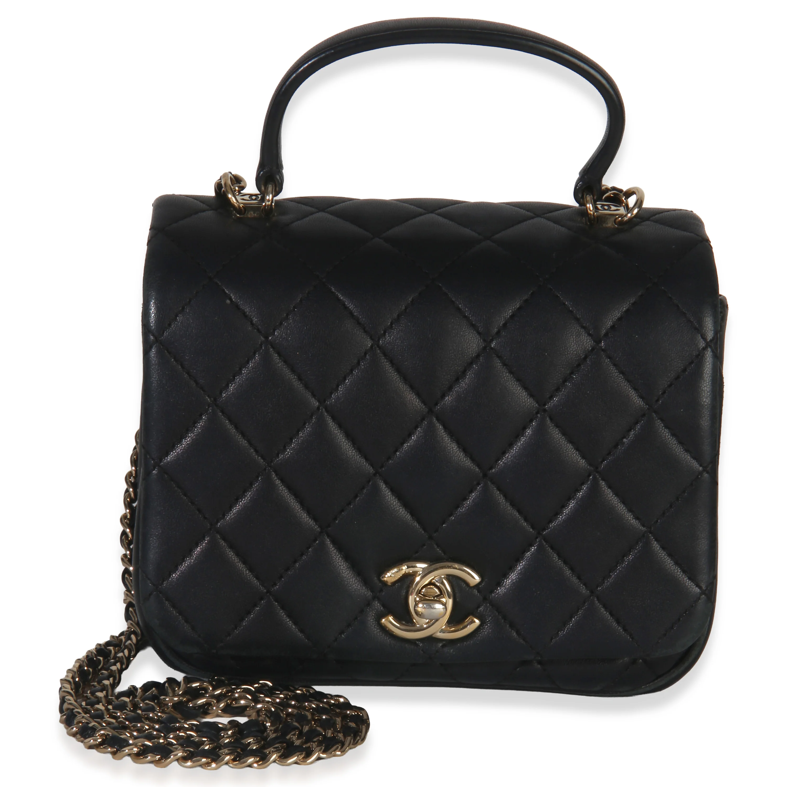 Black Quilted Lambskin Mini Citizen Chic Flap Bag