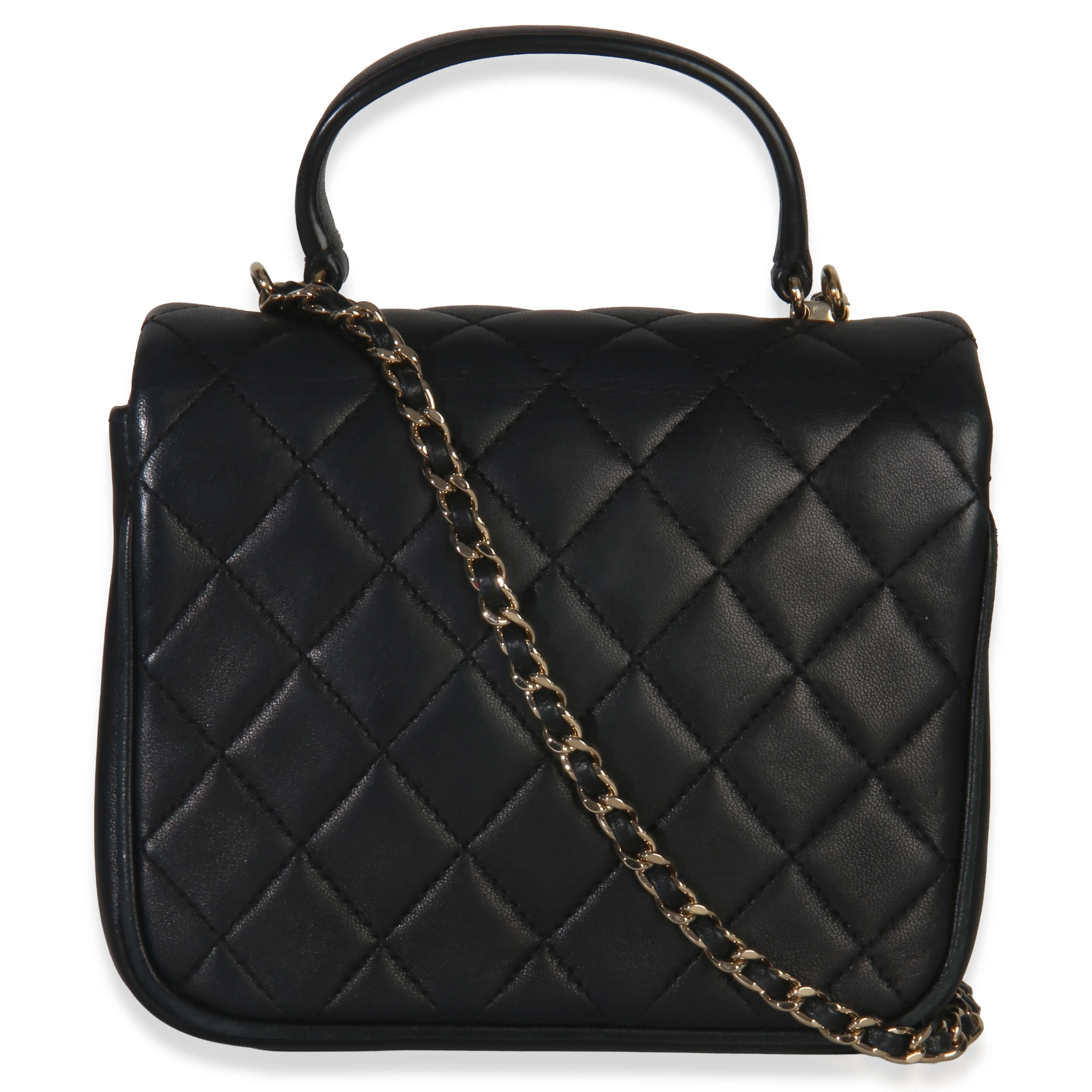 Black Quilted Lambskin Mini Citizen Chic Flap Bag - Image 4