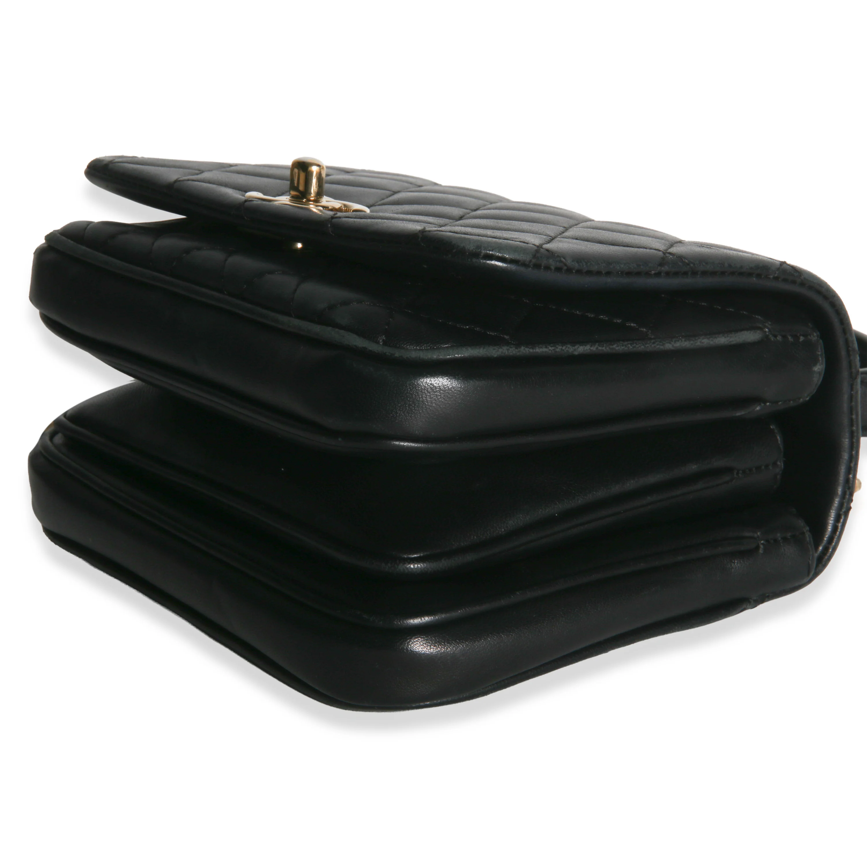 Black Quilted Lambskin Mini Citizen Chic Flap Bag - Image 7