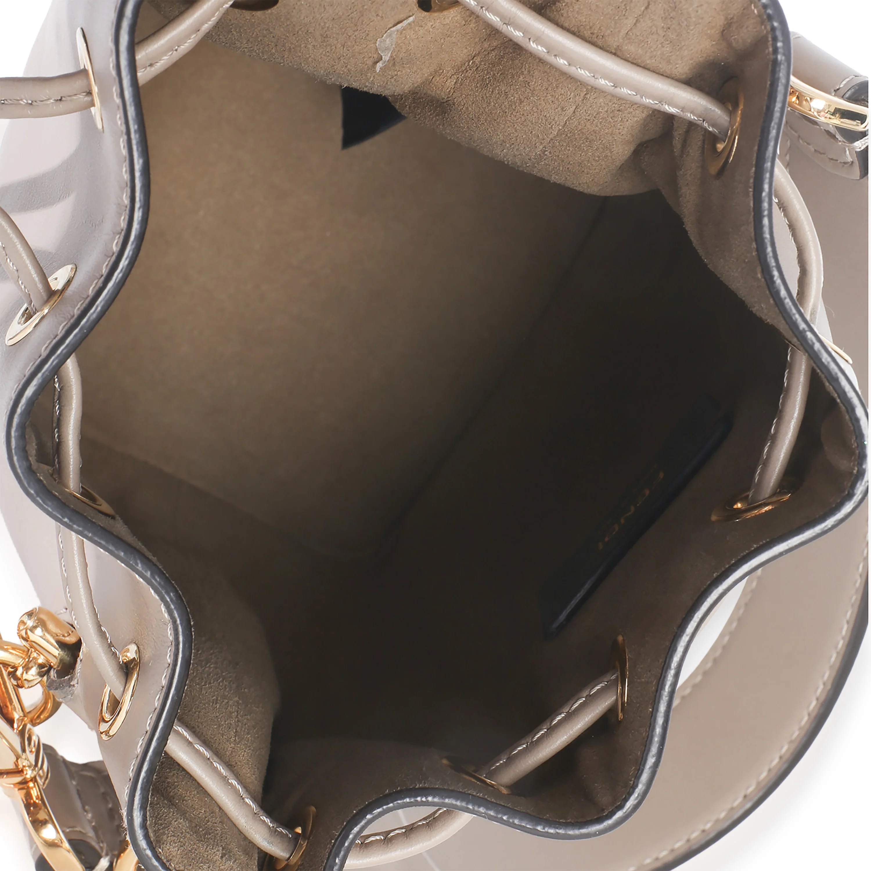 Tortora Vitello Cruise F is Fendi Mini Mon Tresor Bucket Bag - Image 9