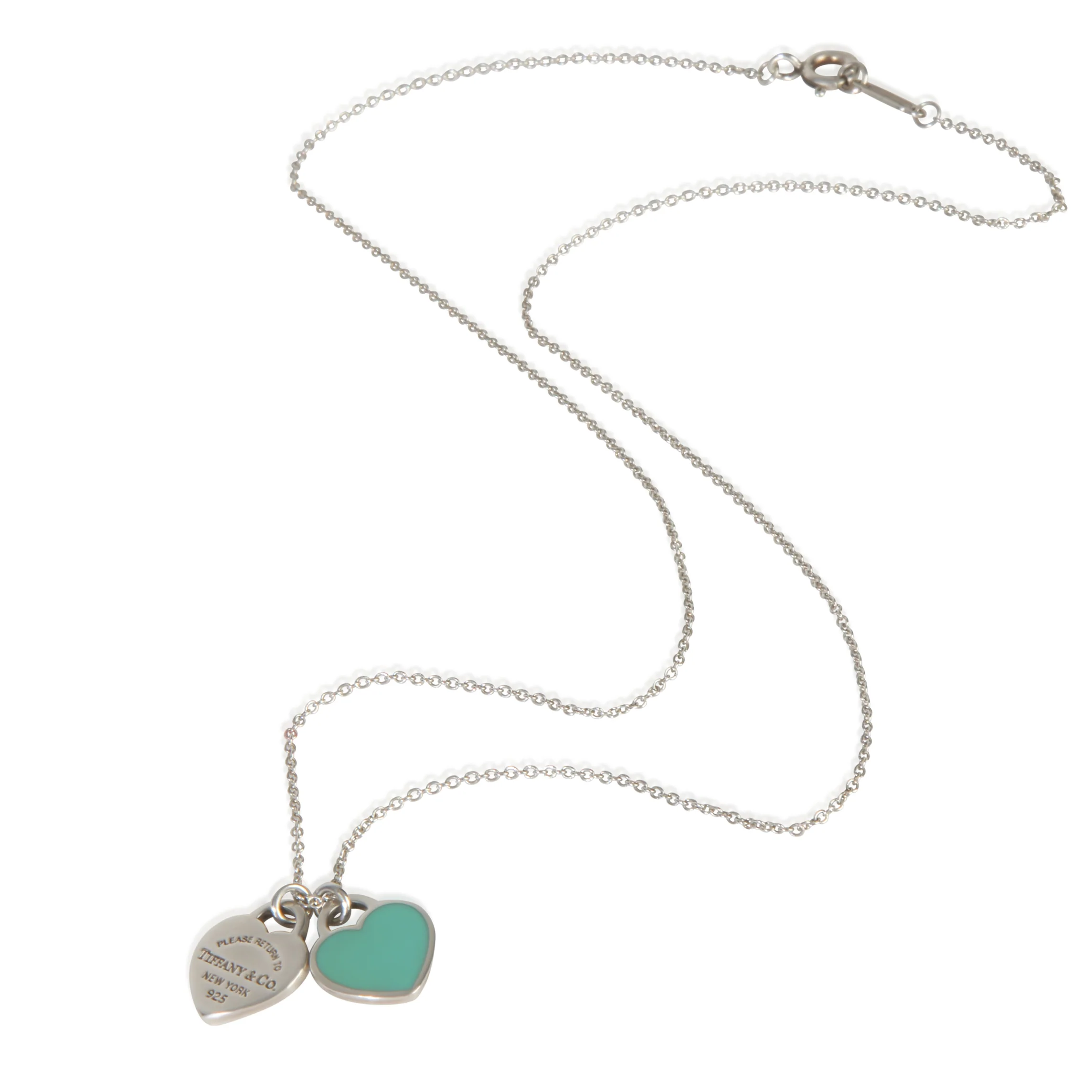 Sterling Silver Mini Return To Tiffany Double Heart Pendant - Image 3