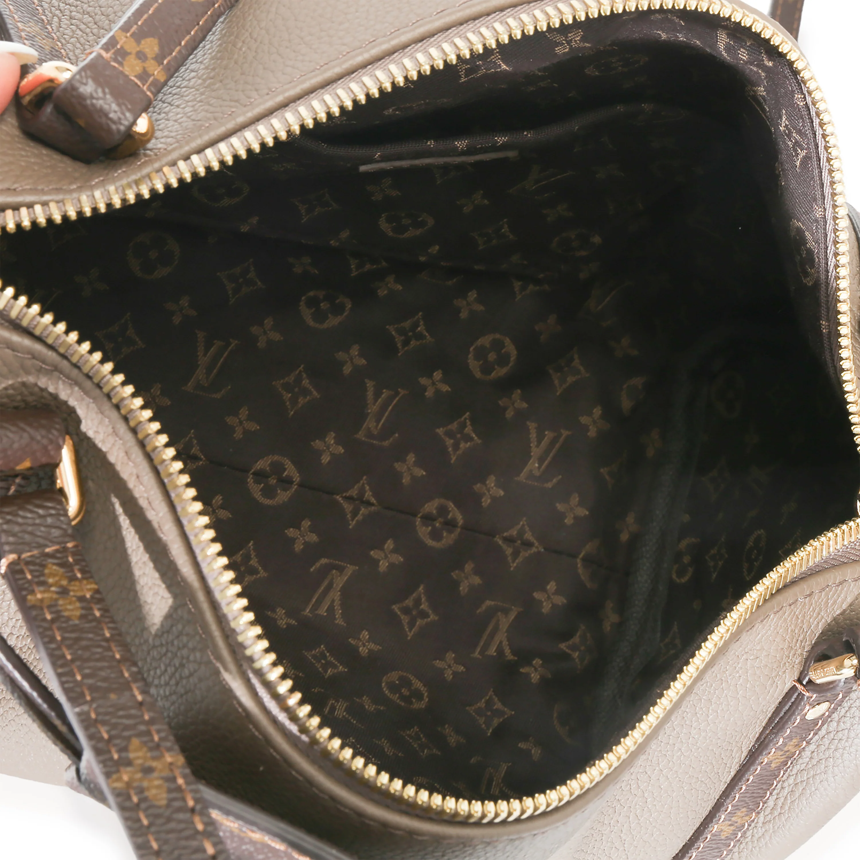 Smoke Grey Calfskin Monogram Canvas Express PM - Image 9