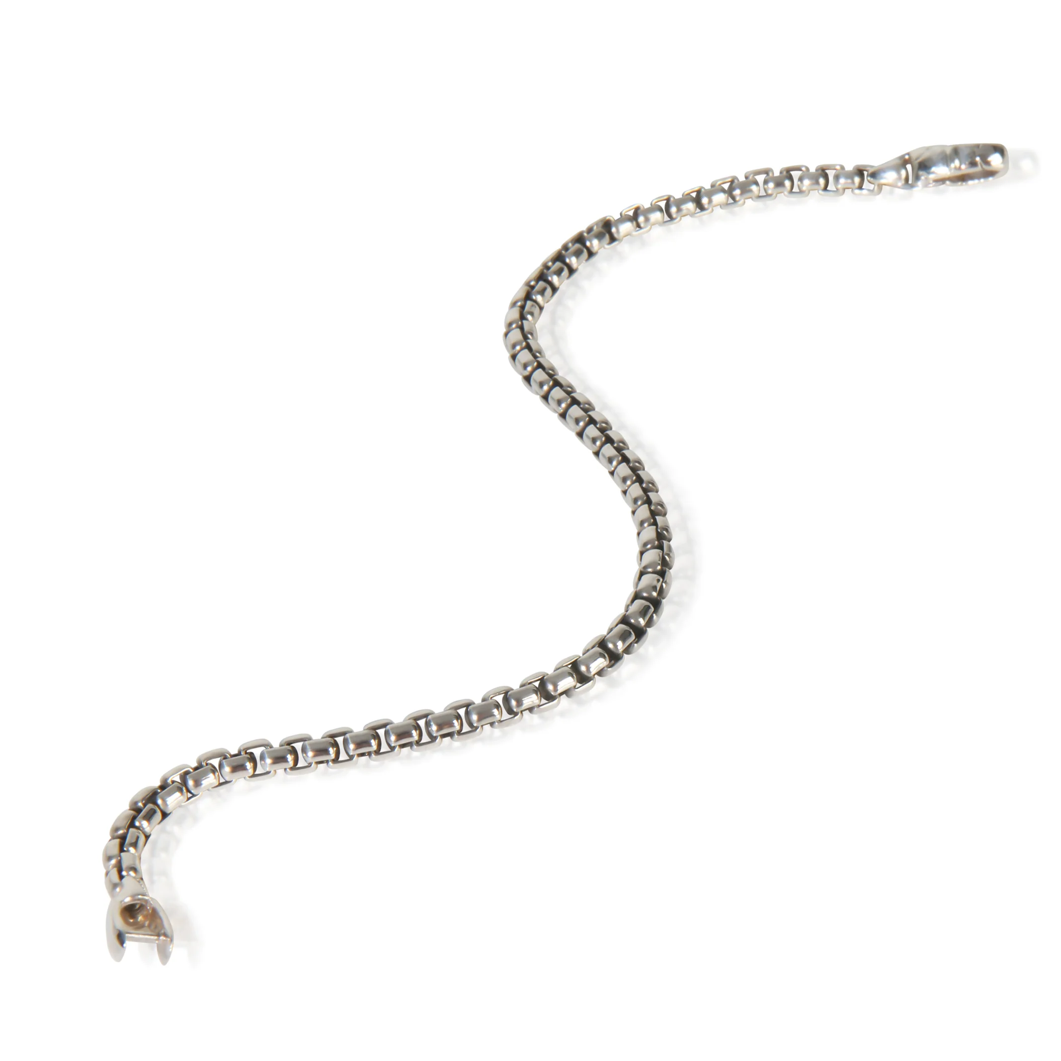 Sterling Silver  Box Chain Bracelet - Image 4