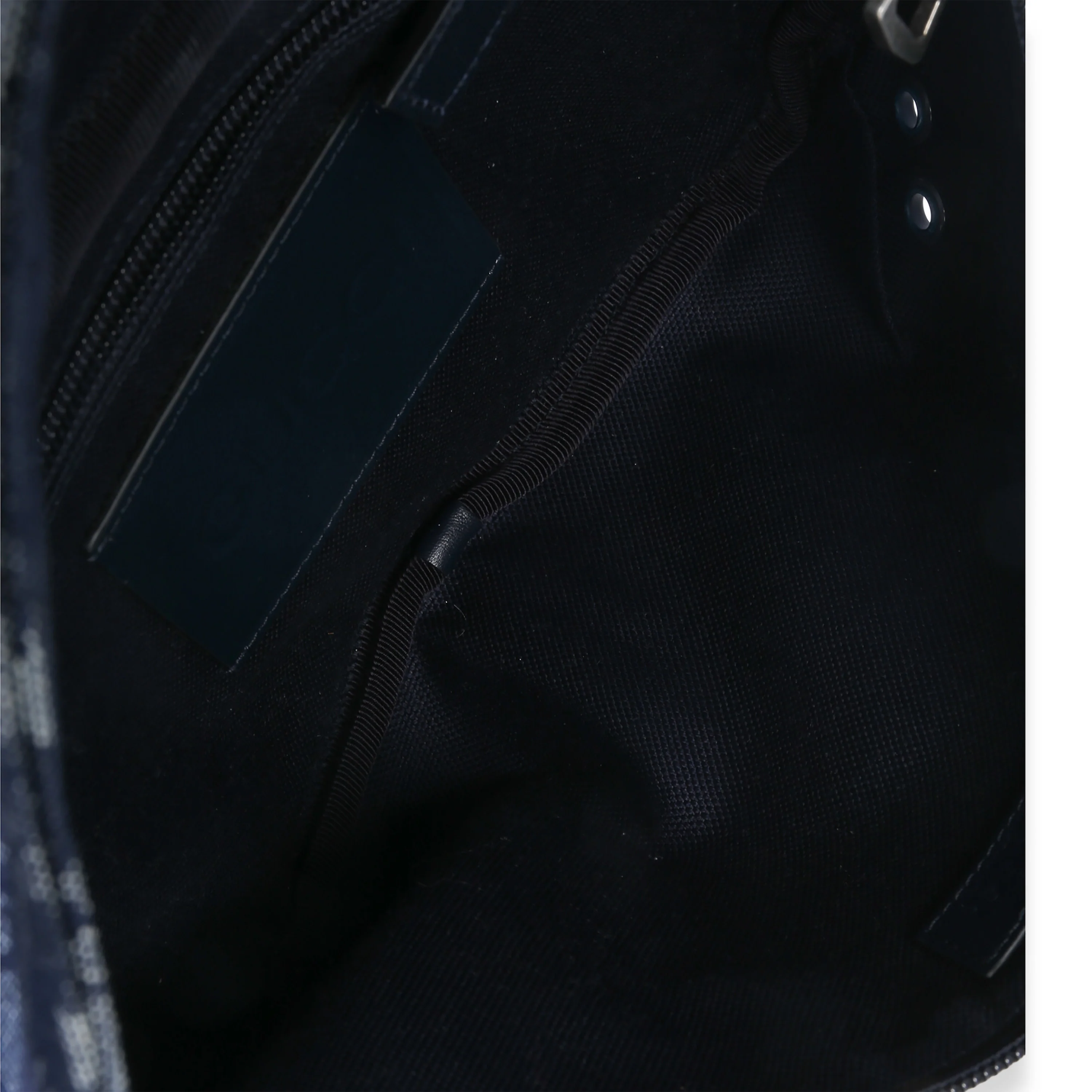 Navy GG Floral Canvas Belt Bag - Image 8
