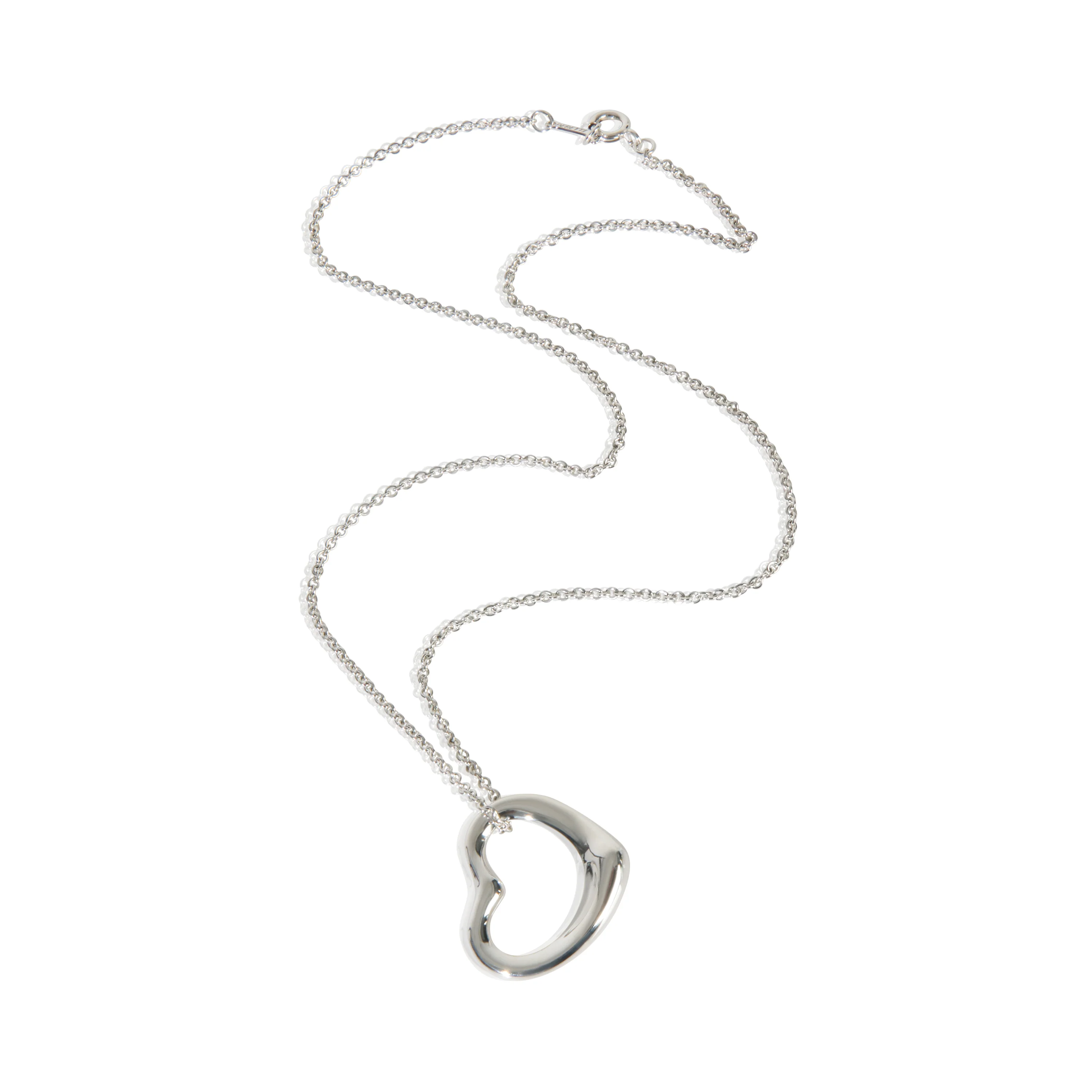 Sterling Silver Elsa Peretti Open Heart Pendant - Image 2